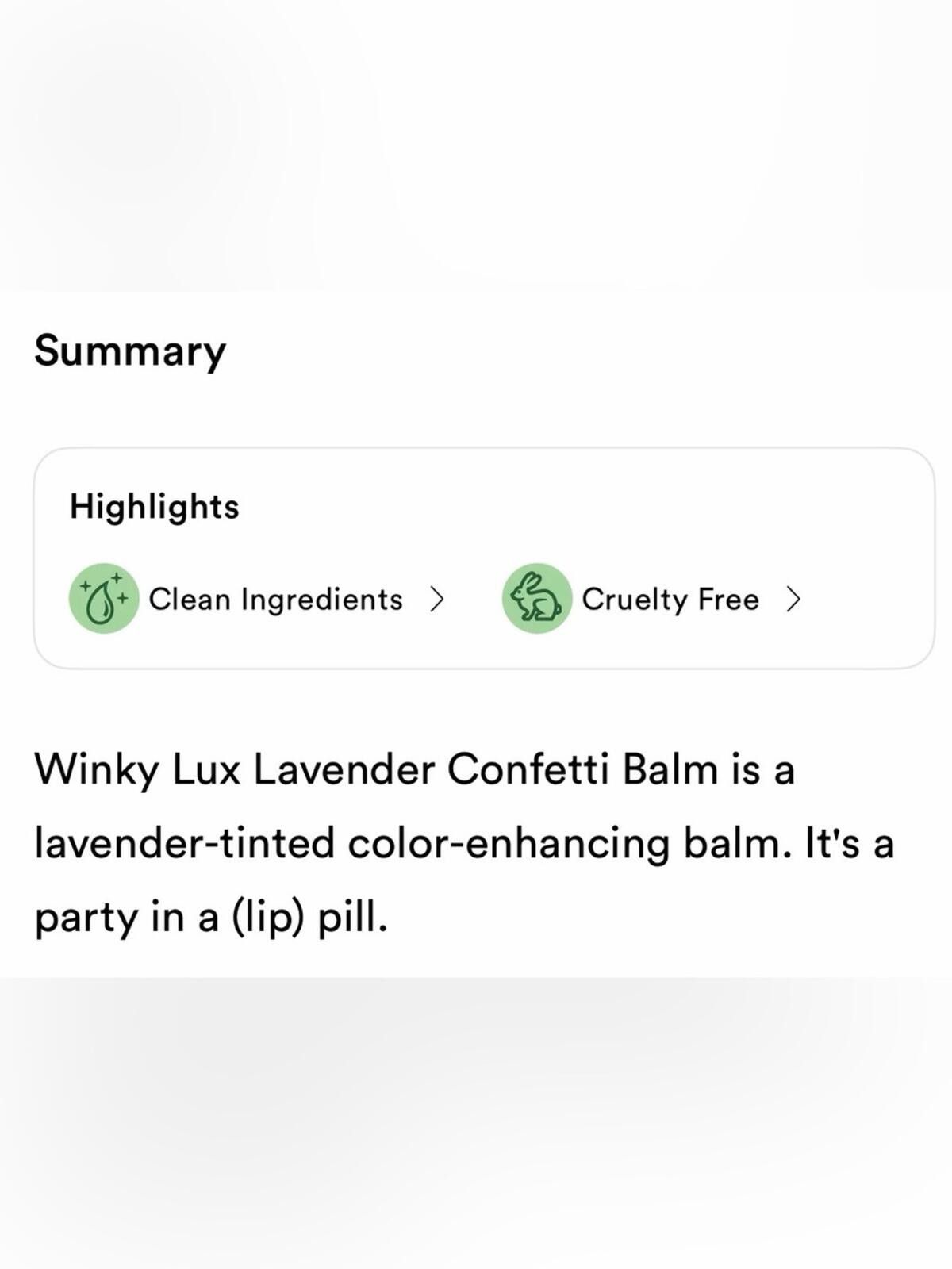 Other Winky Lux / Lavender Confetti Balm / Color Changing Lip Balm Size ONE SIZE - 7 Thumbnail