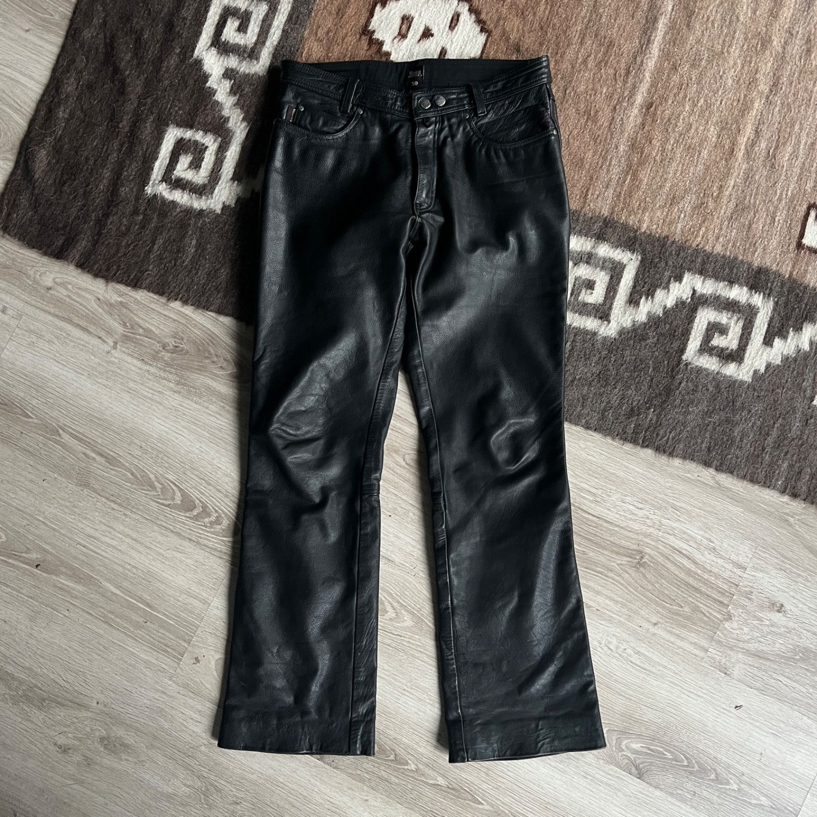 Leather Spirit Motors Leather Motorcycle Biker Pants 9791AC Size US 32 / EU 48 - 1 Thumbnail