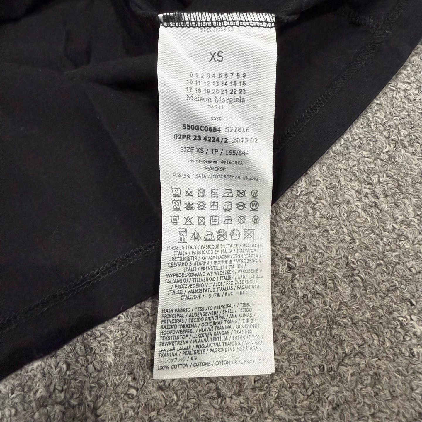 Maison Margiela Maison Margiela Black Digit SS Tee XS 99 New Size XS / US 0-2 / IT 36-38 - 4 Thumbnail