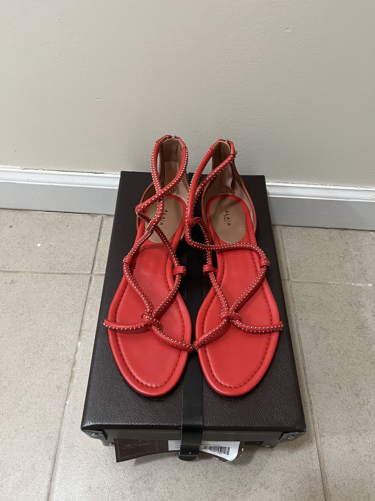 Alaia Alaia Sandals Sz 39/9us Size US 9 / IT 39 - 4 Thumbnail