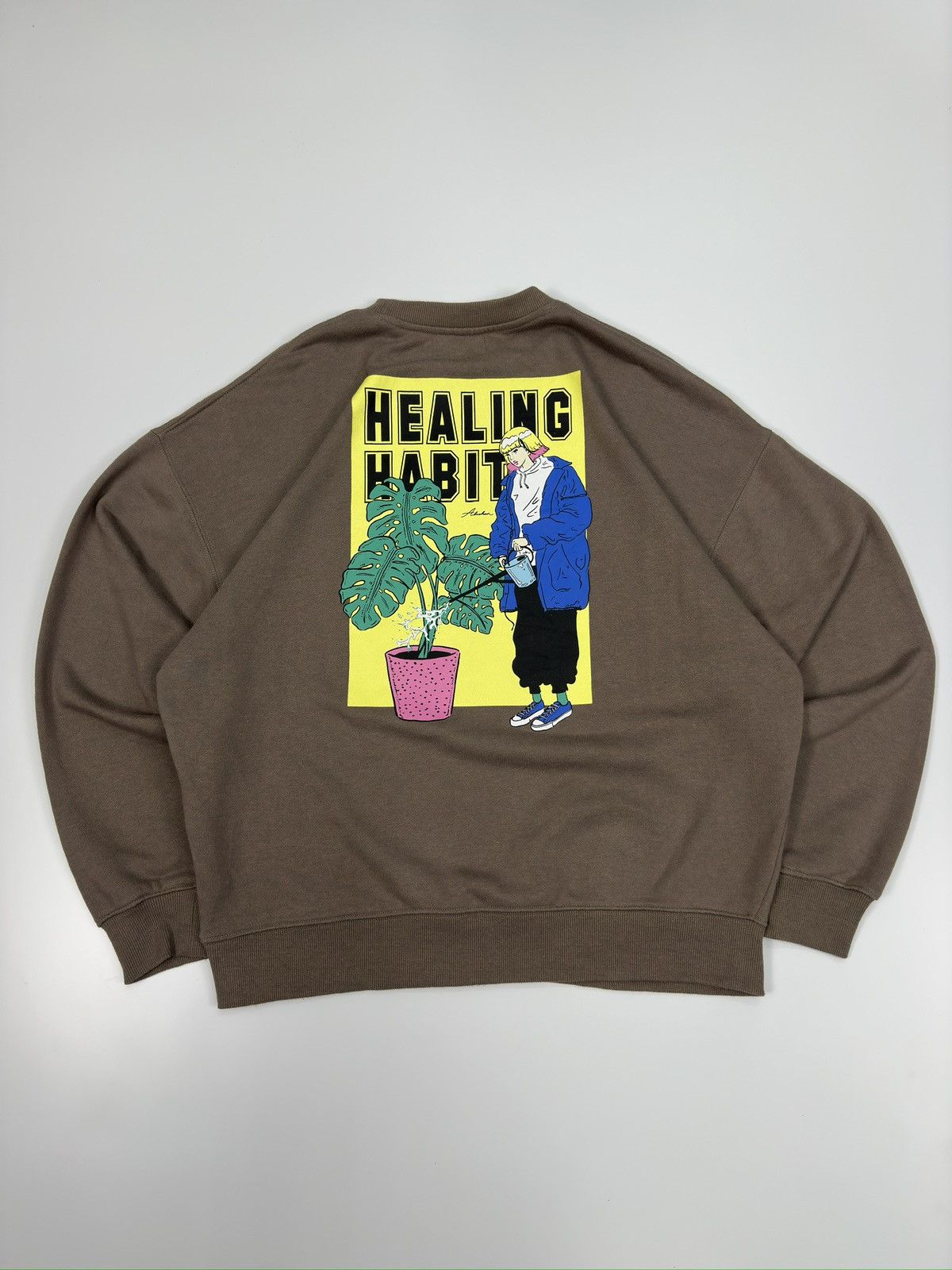 Japanese Brand × KOJIMA GENES Healing Habits by Back Number Japan Baggy Sweatshirt A625 Size US M / EU 48-50 / 2 - 1 Thumbnail
