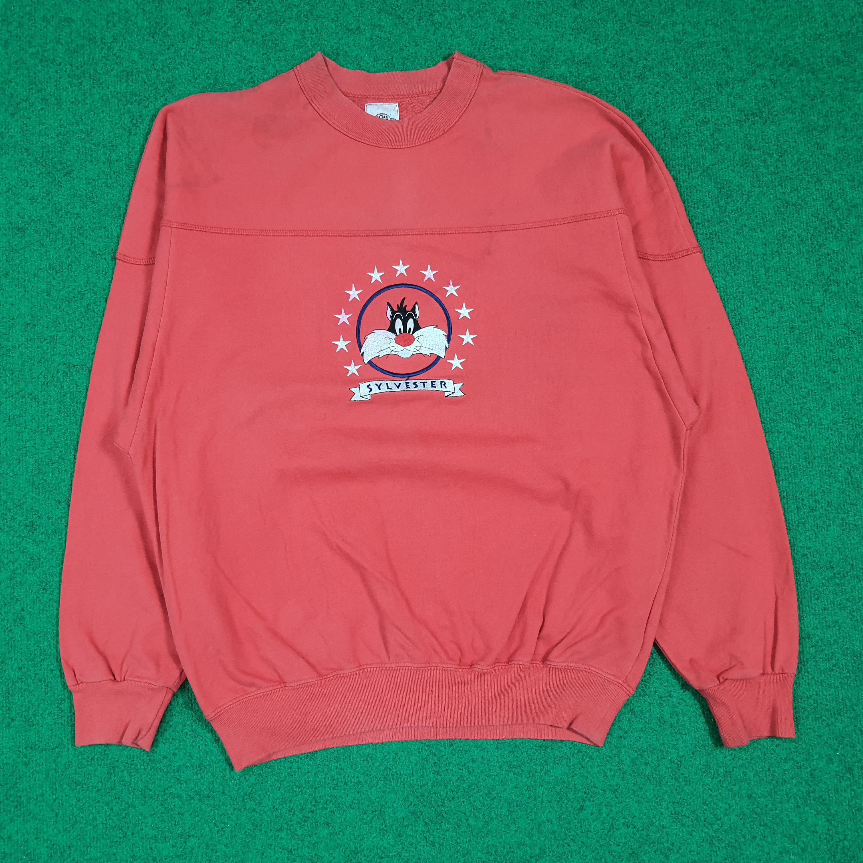 Acme Clothing Vintage Sylverster The Cat Looney Tunes Sweatshirt C286N21 Size US L / EU 52-54 / 3 - 1 Thumbnail