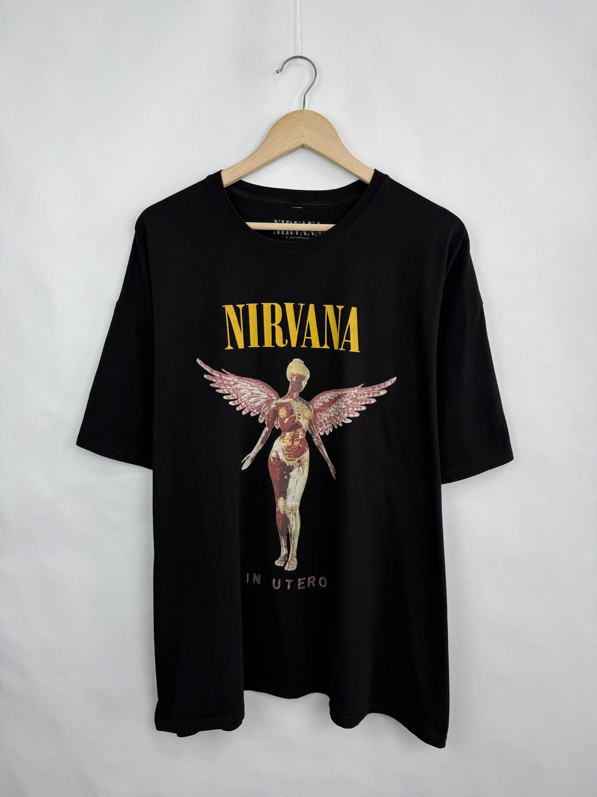 Nirvana 🇺🇸 Vintage Y2K Nirvana In Utero Kurt Cobain T-Shirt Rare Size US L / EU 52-54 / 3 - 2 Thumbnail