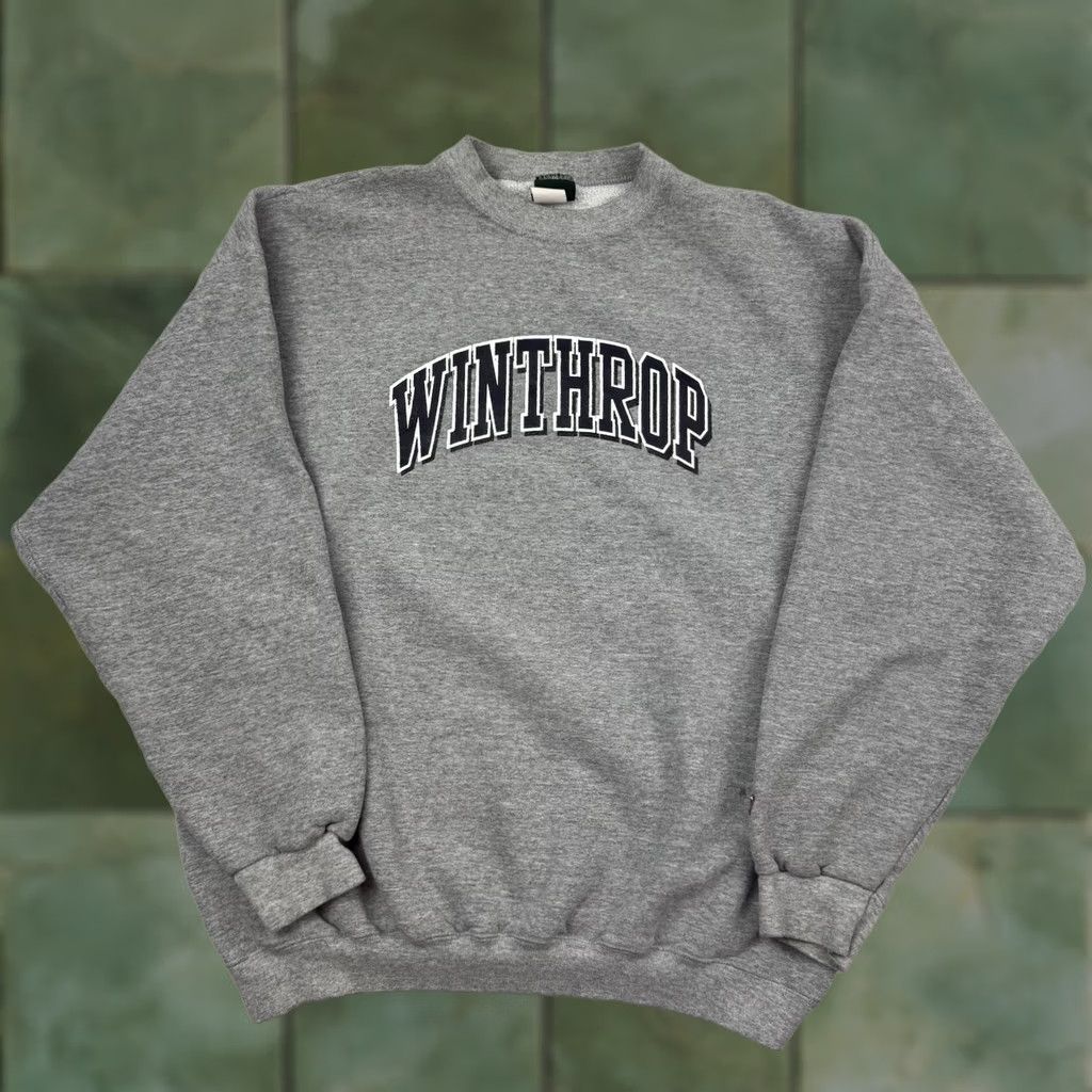 Vintage VINTAGE MV Sport Sweatshirt Adult XL College Sports 90s Crewneck USA Gray Cotton Polyester Mens Size US XL / EU 56 / 4 - 1 Thumbnail