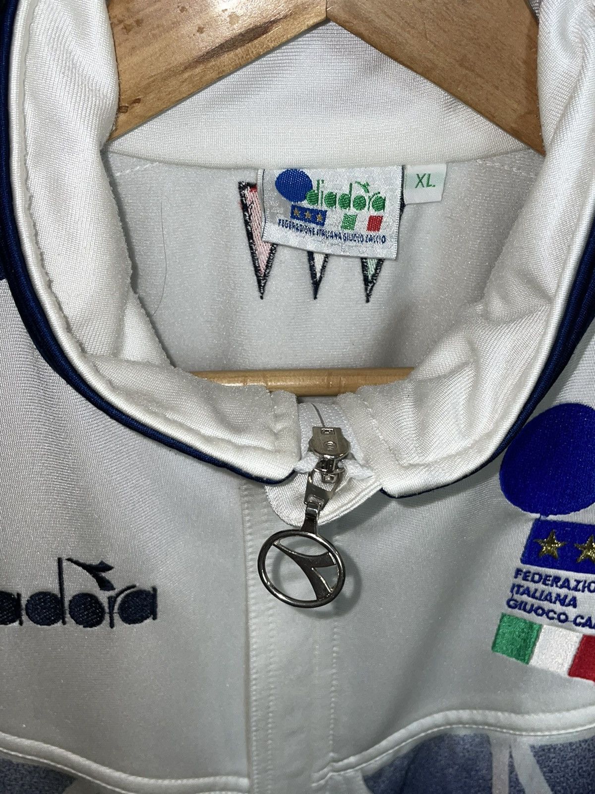 Vintage Crazy Vintage 1994 Diadora Italy Zip Track Jacket Rare Y3 Size US XL / EU 56 / 4 - 16 Thumbnail