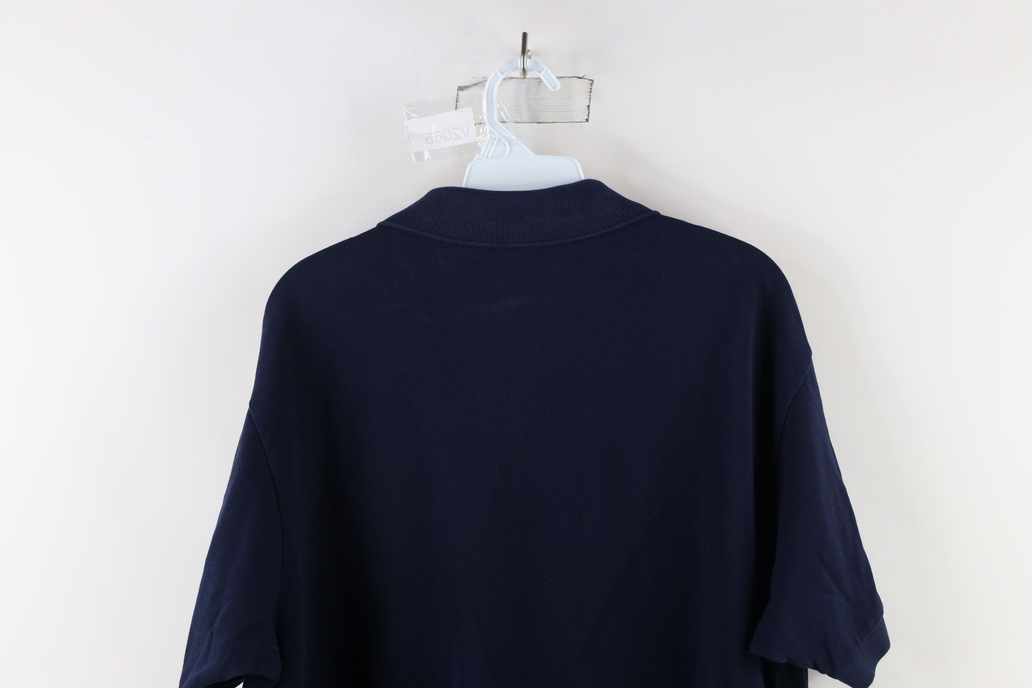 Lacoste × Vintage Lacoste Fit Croc Logo Pique Cotton Collared Polo Shirt Navy Size US XXL / EU 58 / 5 - 8 Thumbnail