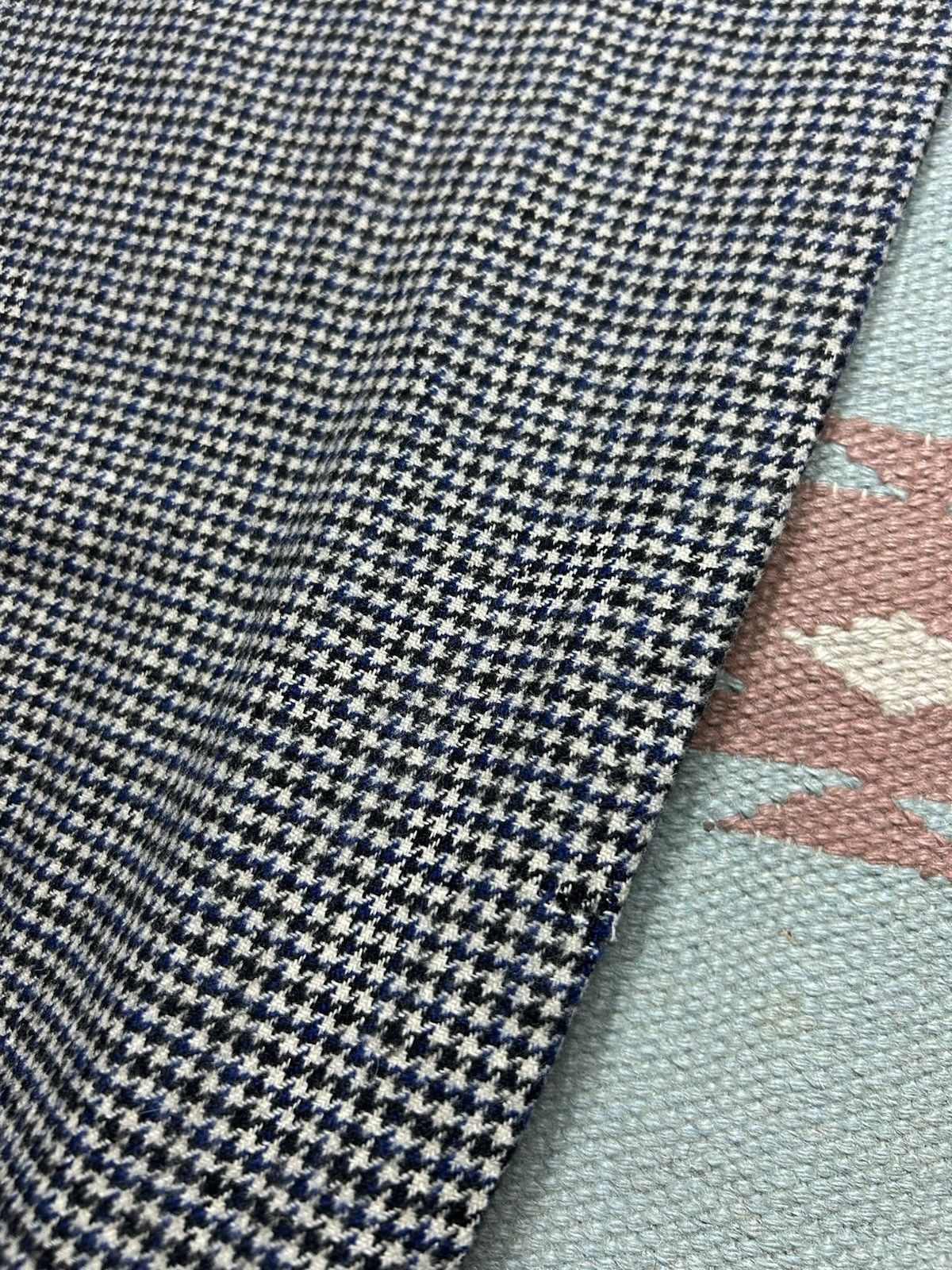 Vintage 1940s drop loop slacks wool pants Campus houndstooth FLAW 29 Size US 29 - 15 Thumbnail