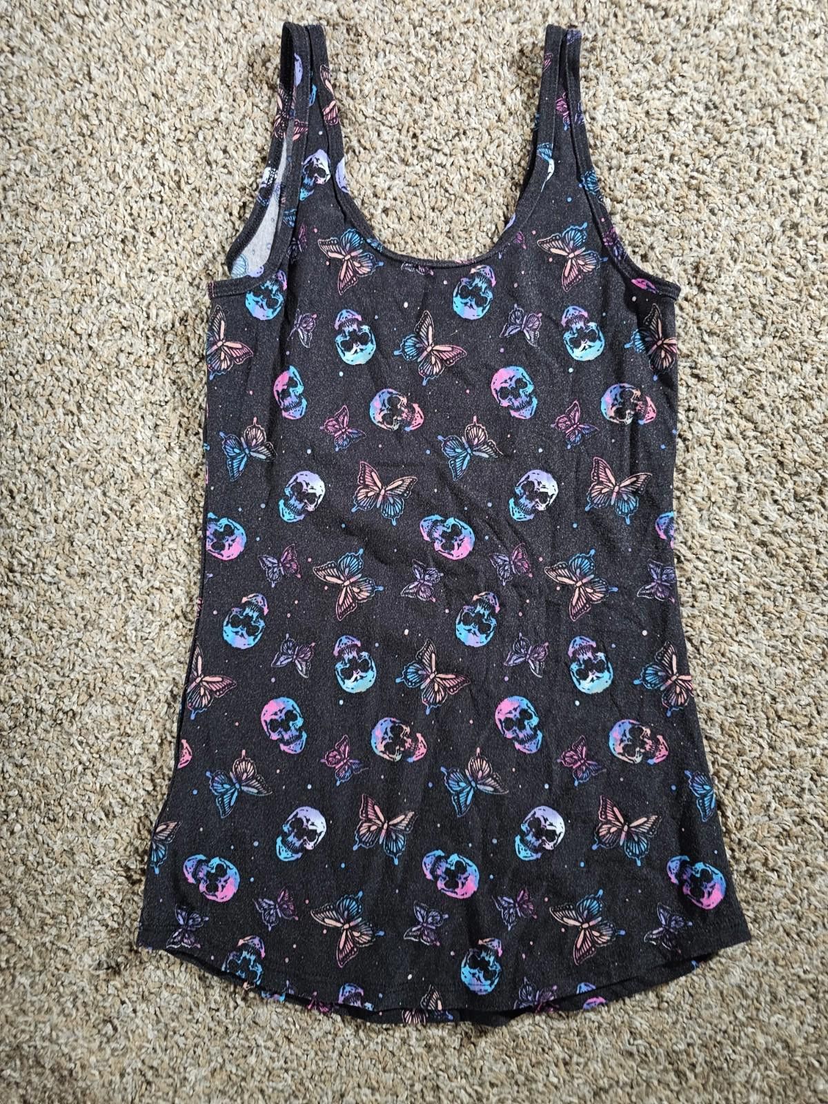 Other NOBO No Boundaries Skull Butterfly Tanktop S(3/5) Black Size S / US 4 / IT 40 - 5 Thumbnail