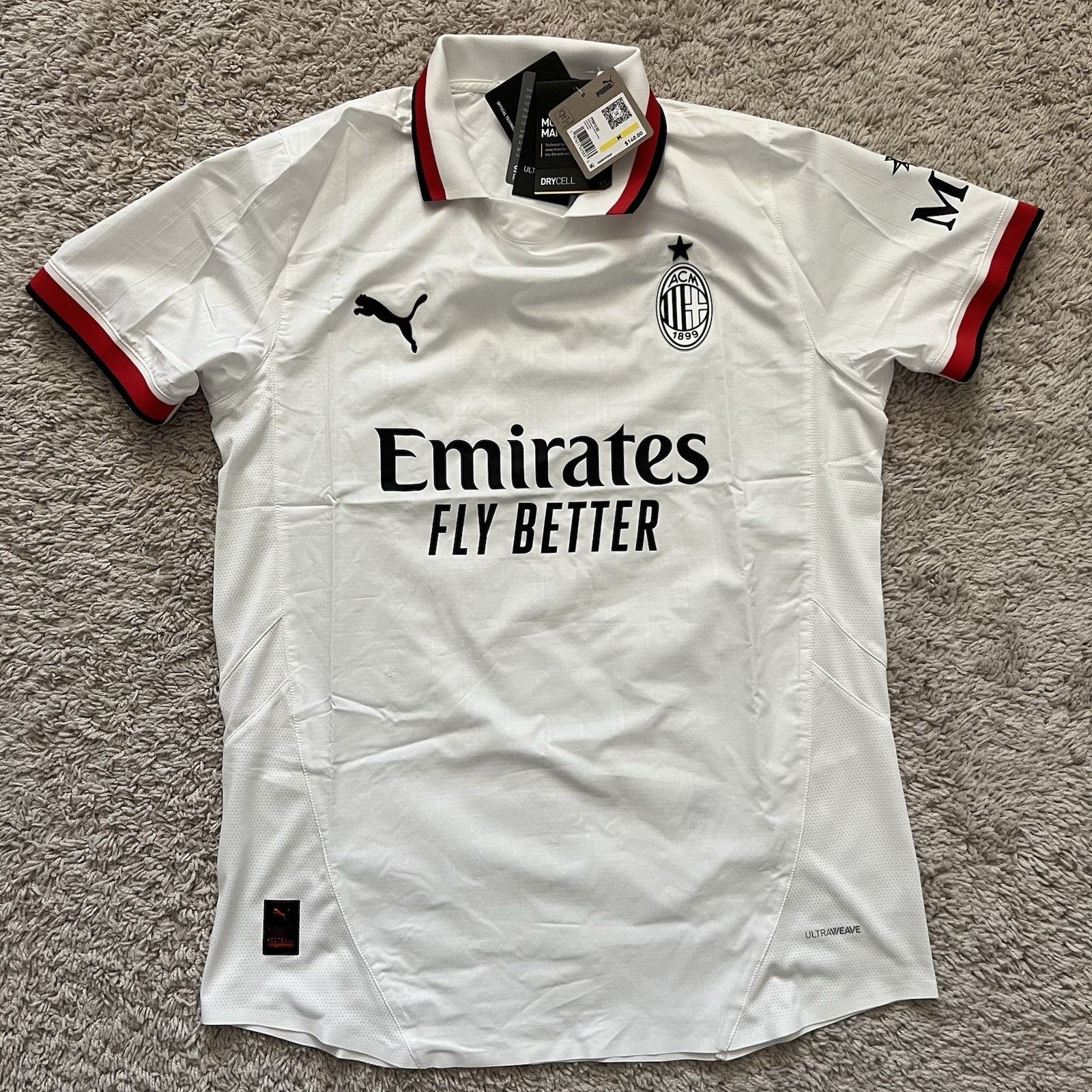 Nike Puma AC Milan 24/25 Away AUTHENTIC Soccer Jersey Large NWT Size US L / EU 52-54 / 3 - 6 Thumbnail