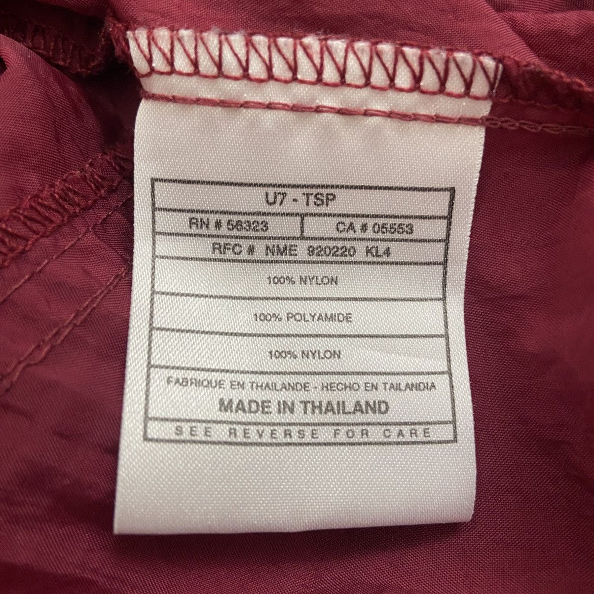 Nike Nike Vintage 90s Maroon Nylon Windbreaker Pants Men’s Medium Size US 32 / EU 48 - 10 Thumbnail