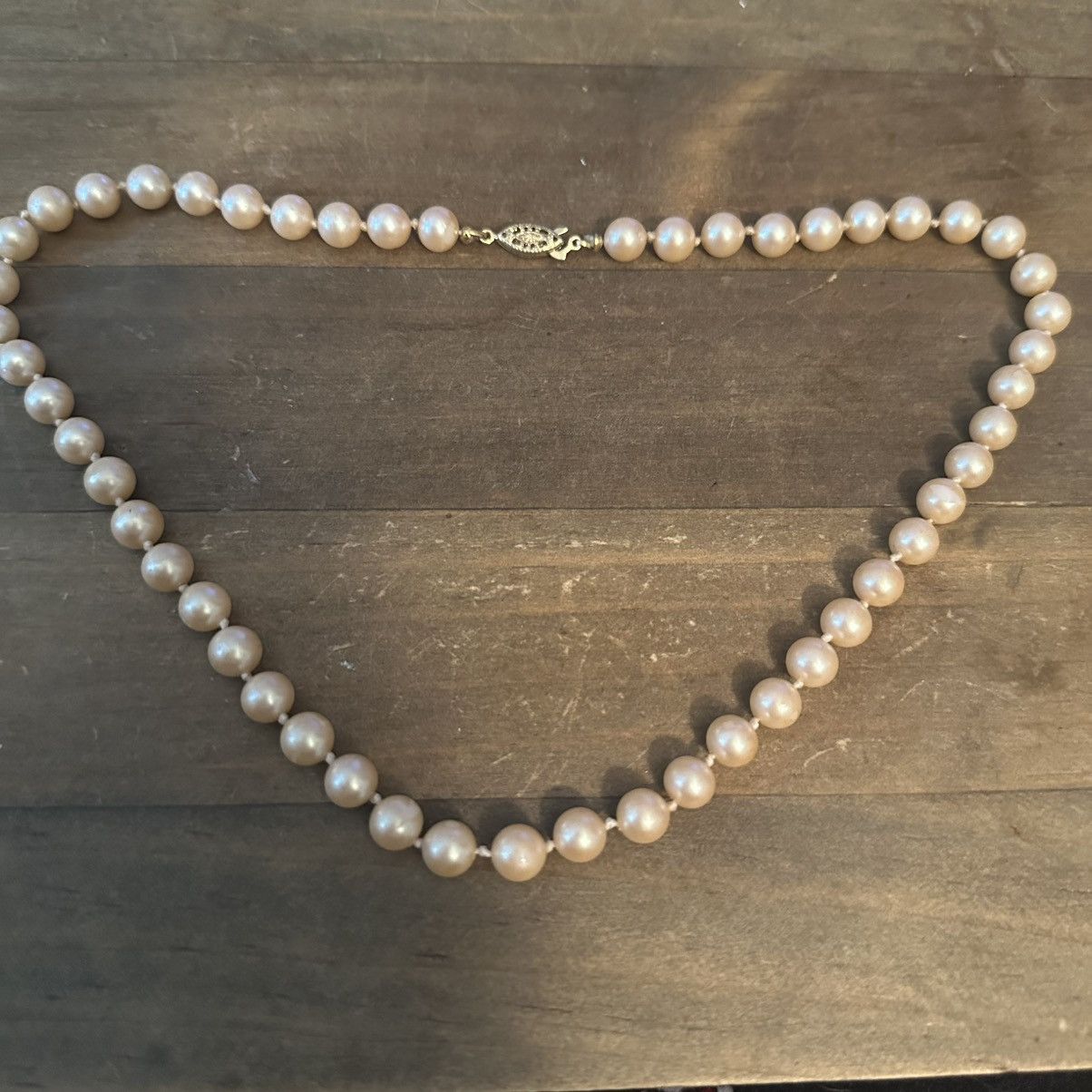 Vintage Vintage faux pearl necklace Size ONE SIZE - 2 Thumbnail