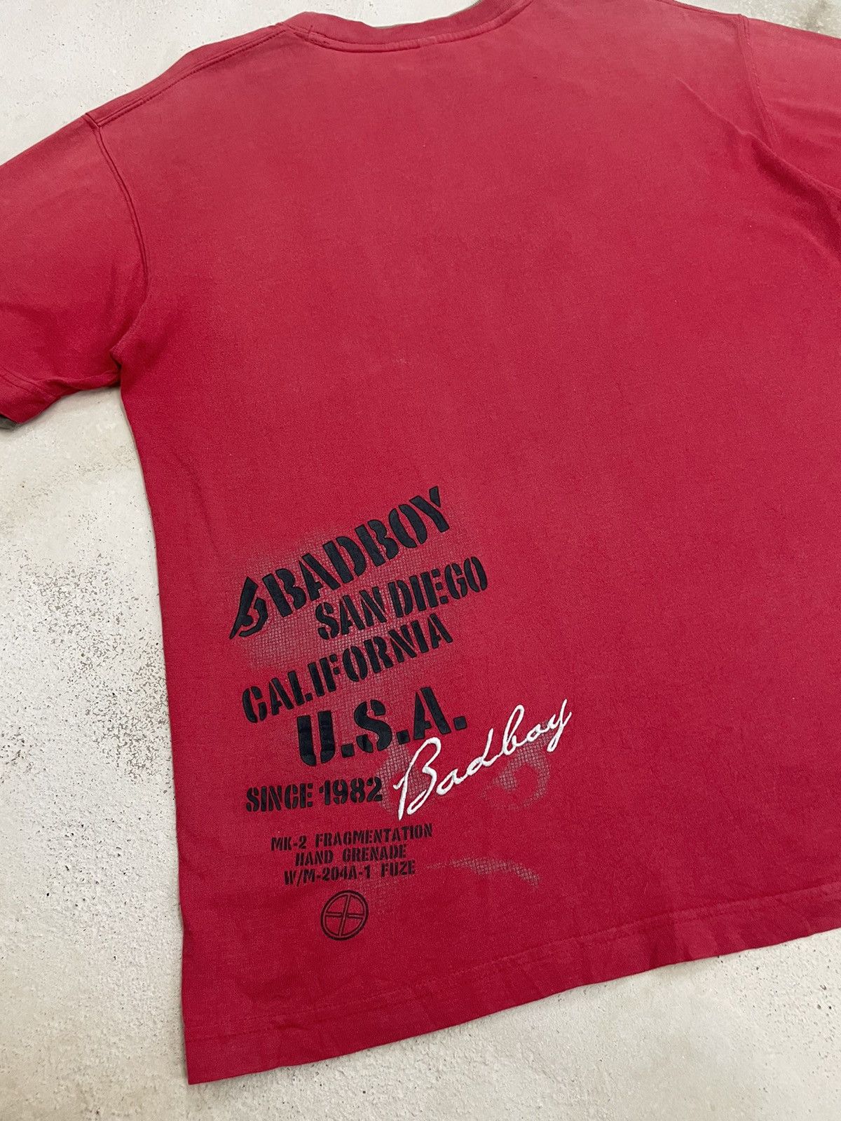 20471120 × If Six Was Nine × Japanese Brand Bad Boy Brand Certificate Life Poem Faded Layer Tee Size US L / EU 52-54 / 3 - 14 Thumbnail
