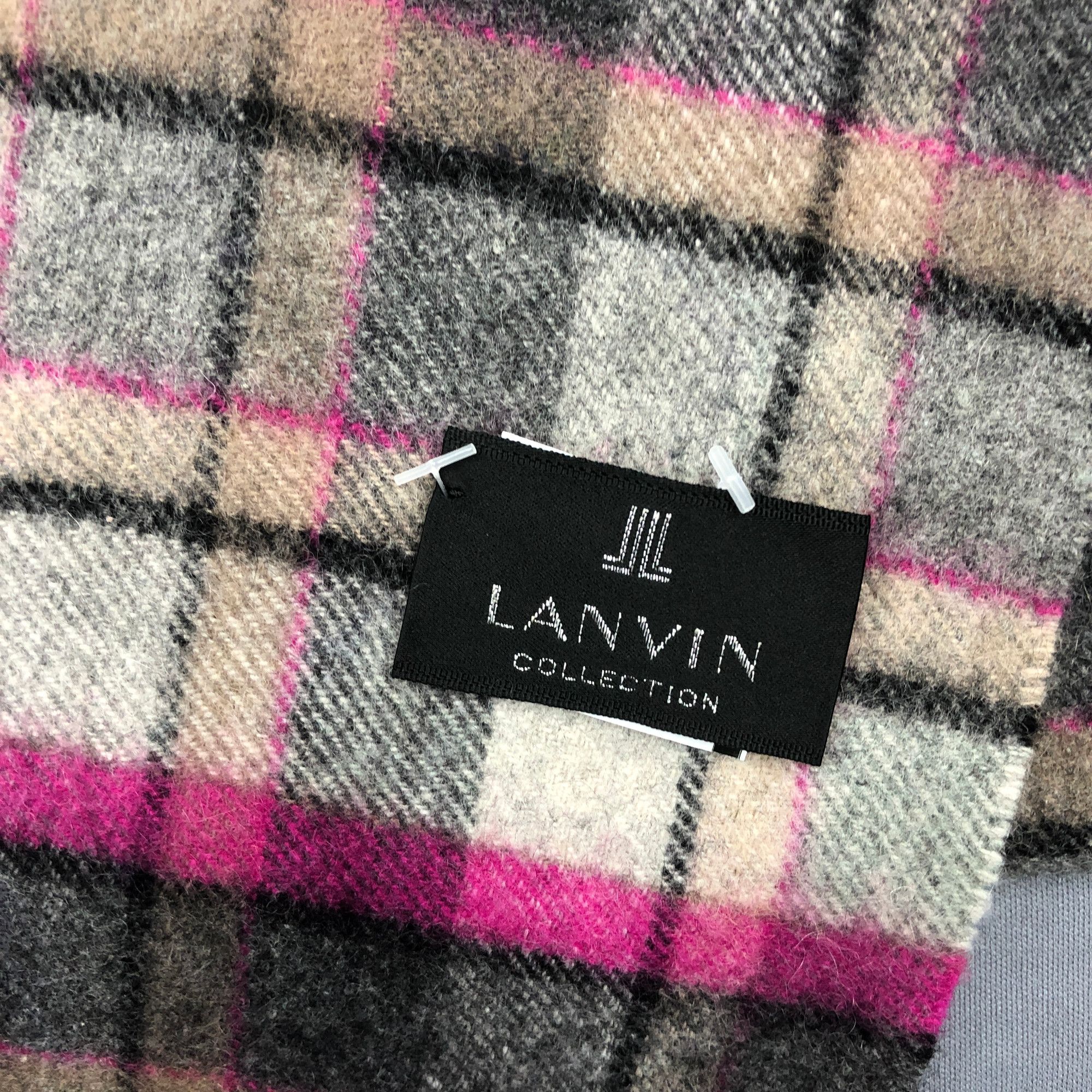 Lanvin Vintage Lanvin Scarf Muffler Wool Winter Scarves Size ONE SIZE - 4 Thumbnail