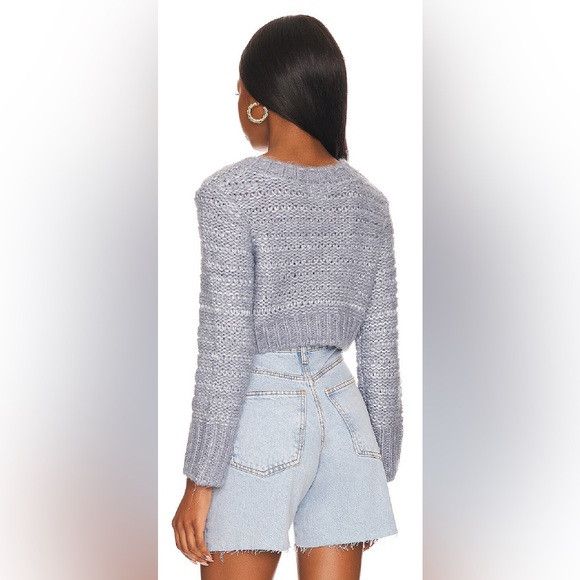 Lovers and Friends 🎀 NEW LOVERS + FRIENDS Galina Pullover in Steel Blue Size L / US 10 / IT 46 - 3 Thumbnail