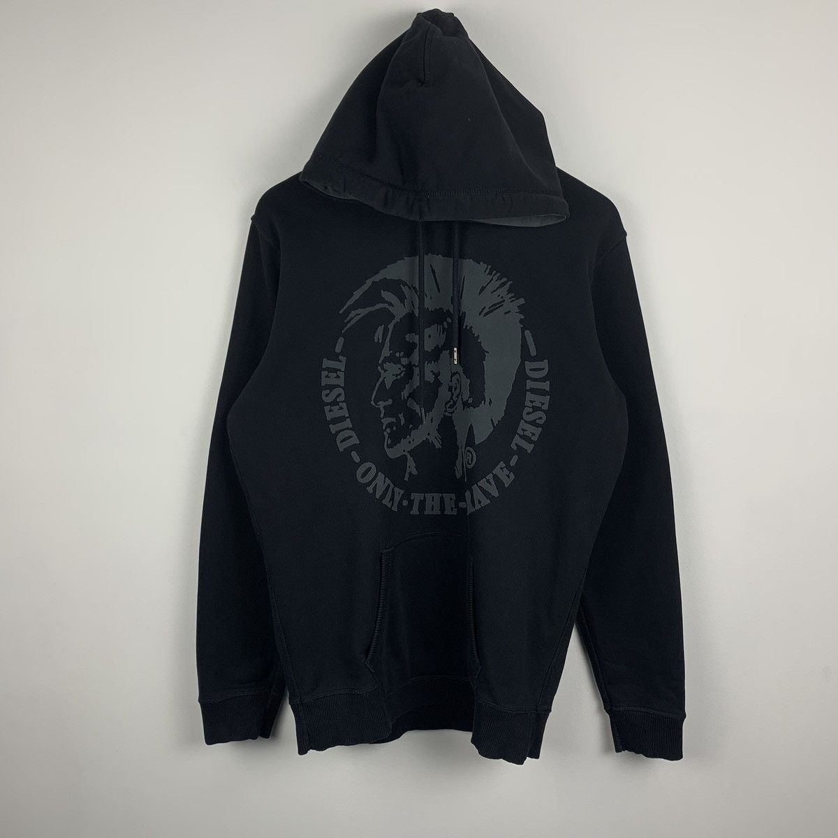 Diesel Diesel black hoodie big logo Y2K avant garde size M Size US M / EU 48-50 / 2 - 1 Thumbnail