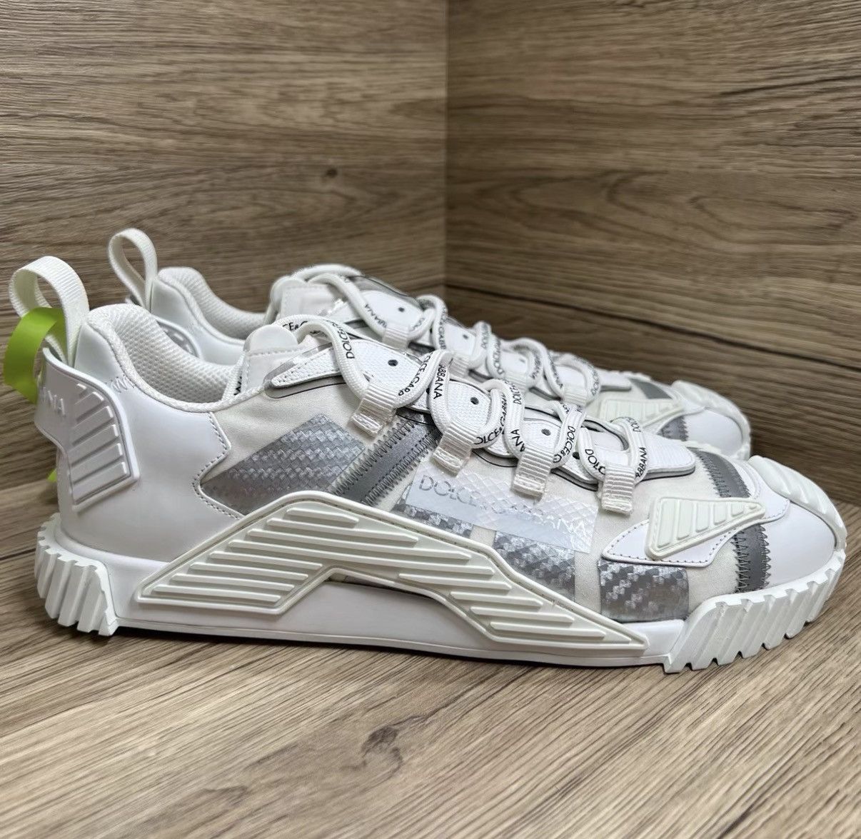 Dolce & Gabbana Dolce & Gabbana NS1 Grey and White Sneakers J41 Size US 9 / EU 42 - 3 Thumbnail