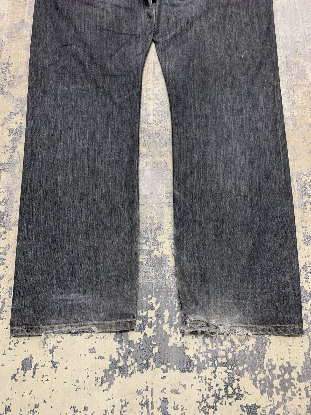 Levi's Vintage Y2K Levis 501 Distressed Black Jeans W36x30 Size US 36 / EU 52 - 8 Thumbnail