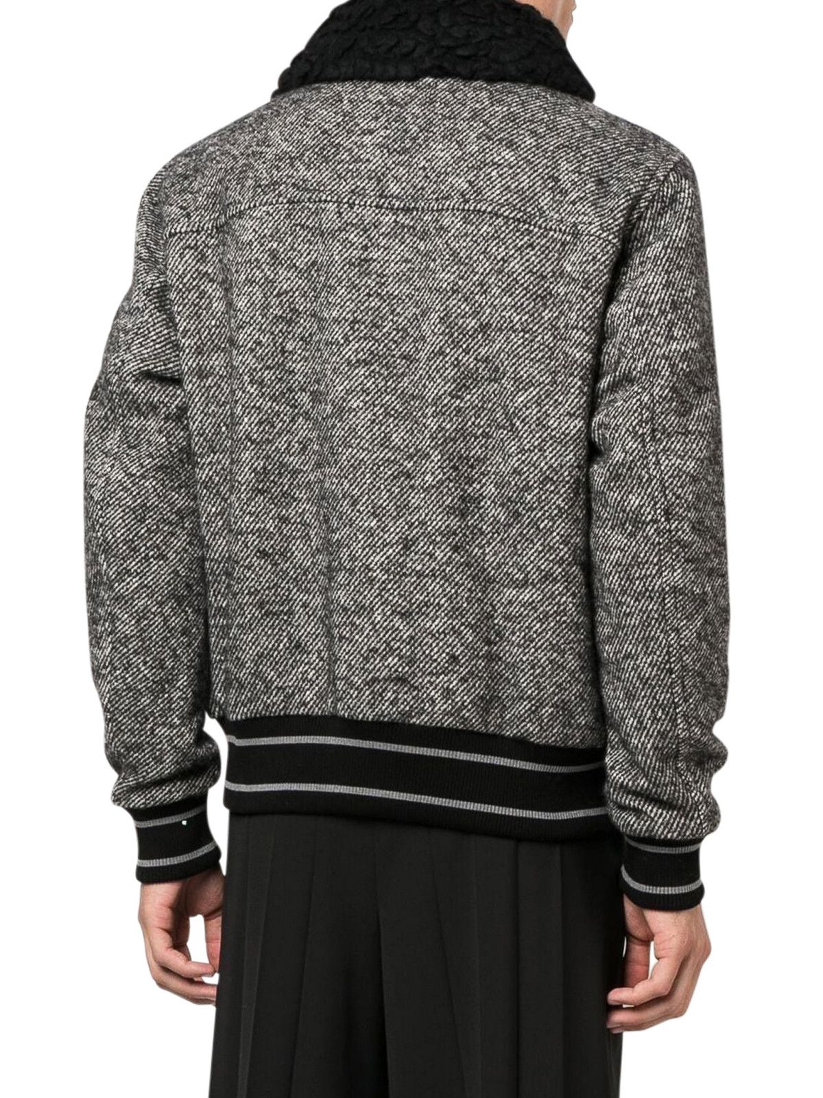 Dolce & Gabbana o1y0125 Logo Jacket in Grey/Black Size US M / EU 48-50 / 2 - 4 Thumbnail