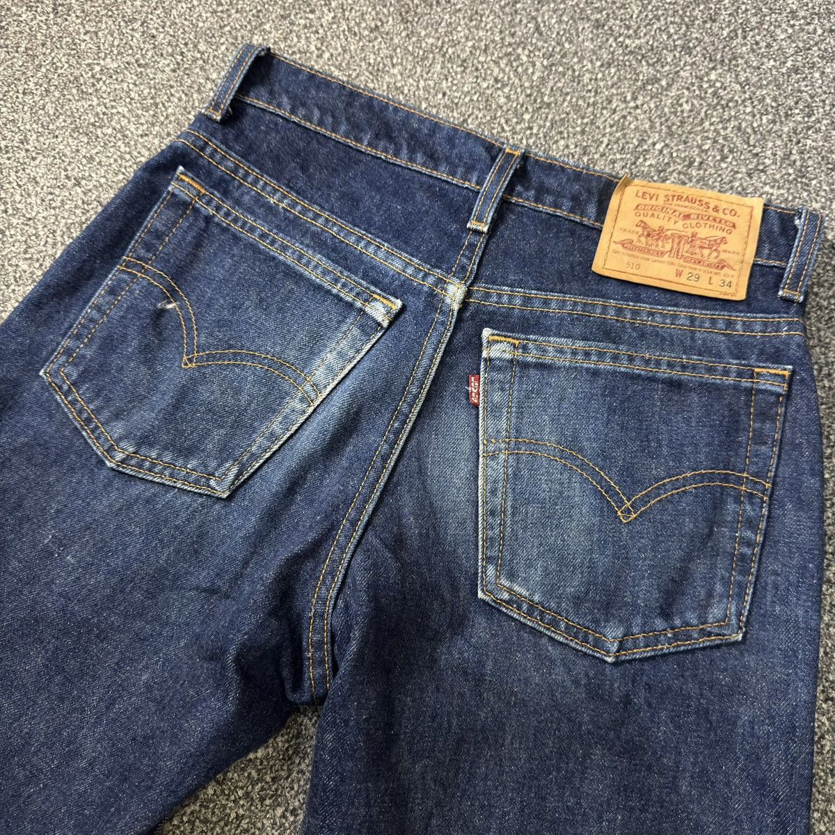 Levi's Vintage Levis 90s 510 Blue Denim Size US 29 - 8 Thumbnail