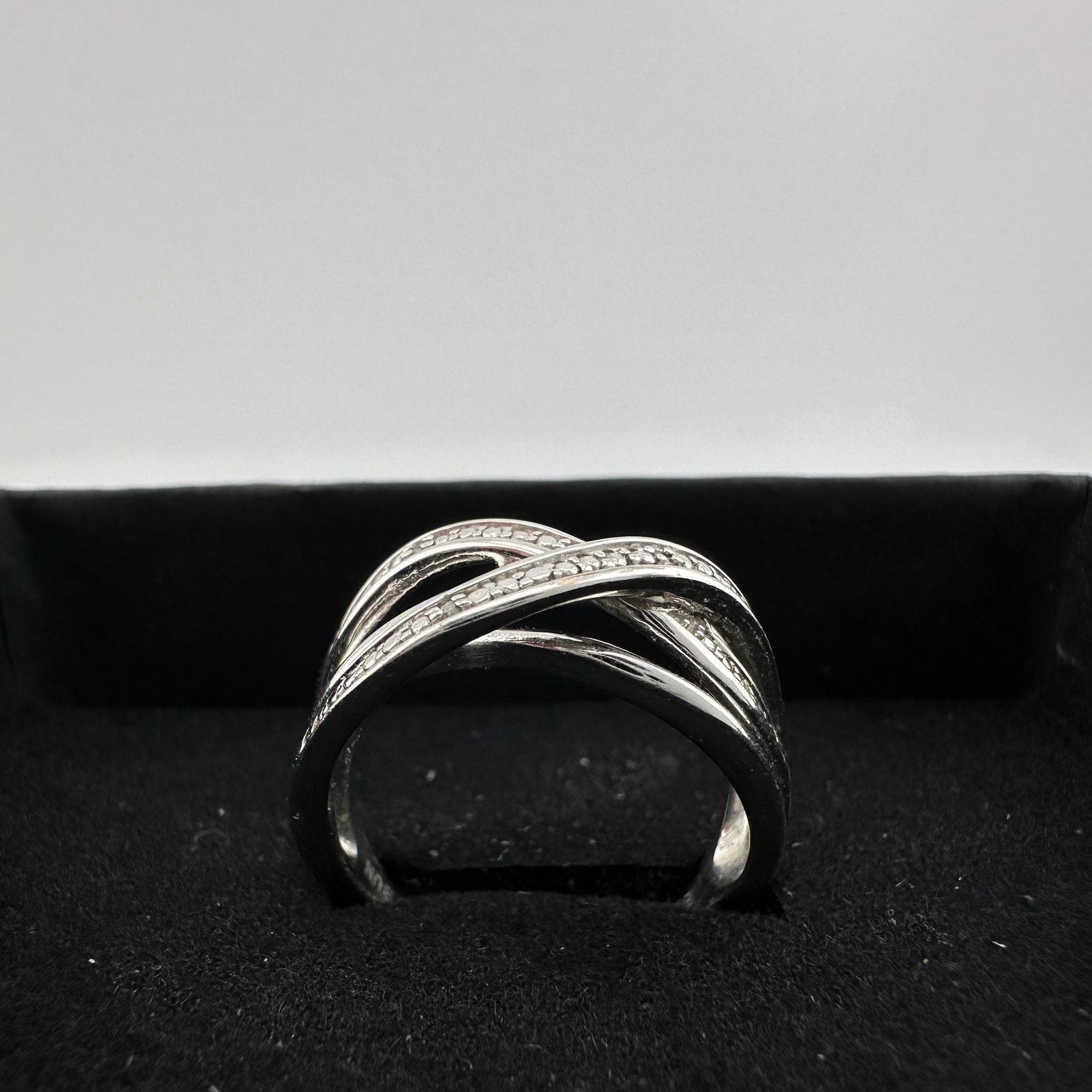 Other Beautiful Braided Strands Ring with Diamond Accent Size 7 Size ONE SIZE - 17 Thumbnail
