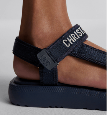 Dior o1w1db10625 Dioriviera D-Wave Sandals in Deep Blue Size US 6 / IT 36 - 6 Thumbnail
