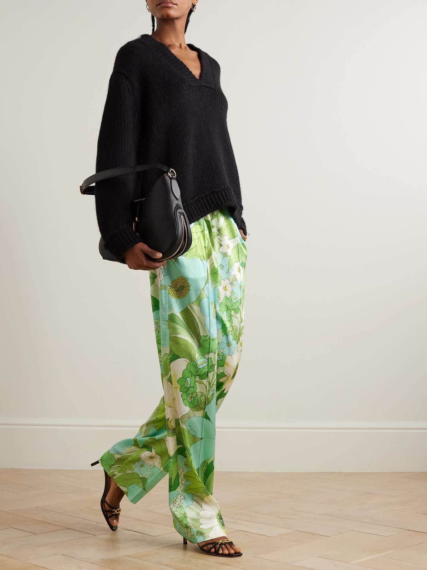Tom Ford o1w1db10525 PAW397 Floral Print Pyjama Pant in Multicolor Size 28" / US 6 / IT 42 - 2 Thumbnail