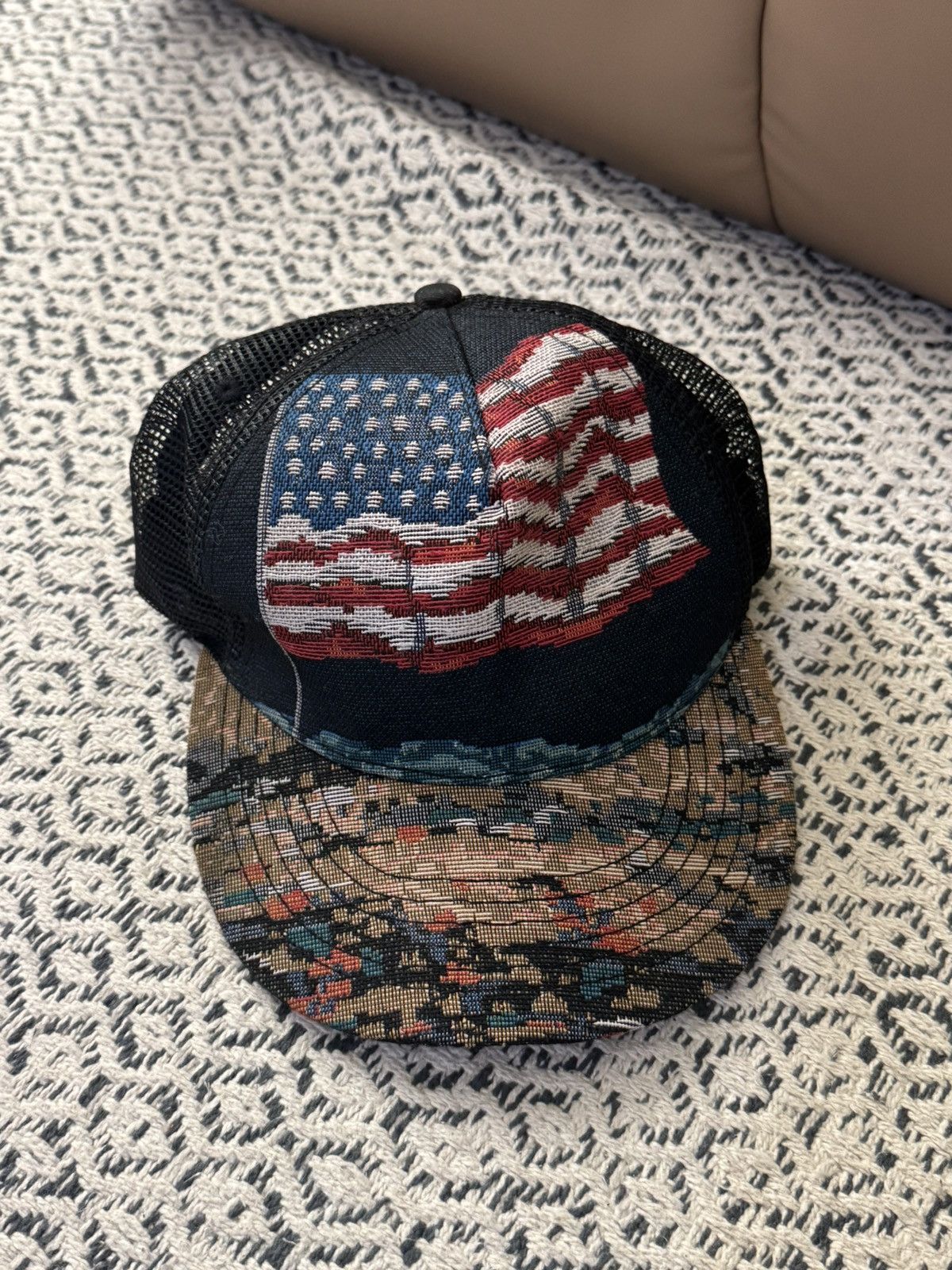 Saint Laurent Paris Saint Laurent SS16 Surf Sound Moon Landing Cap Size ONE SIZE - 1 Thumbnail