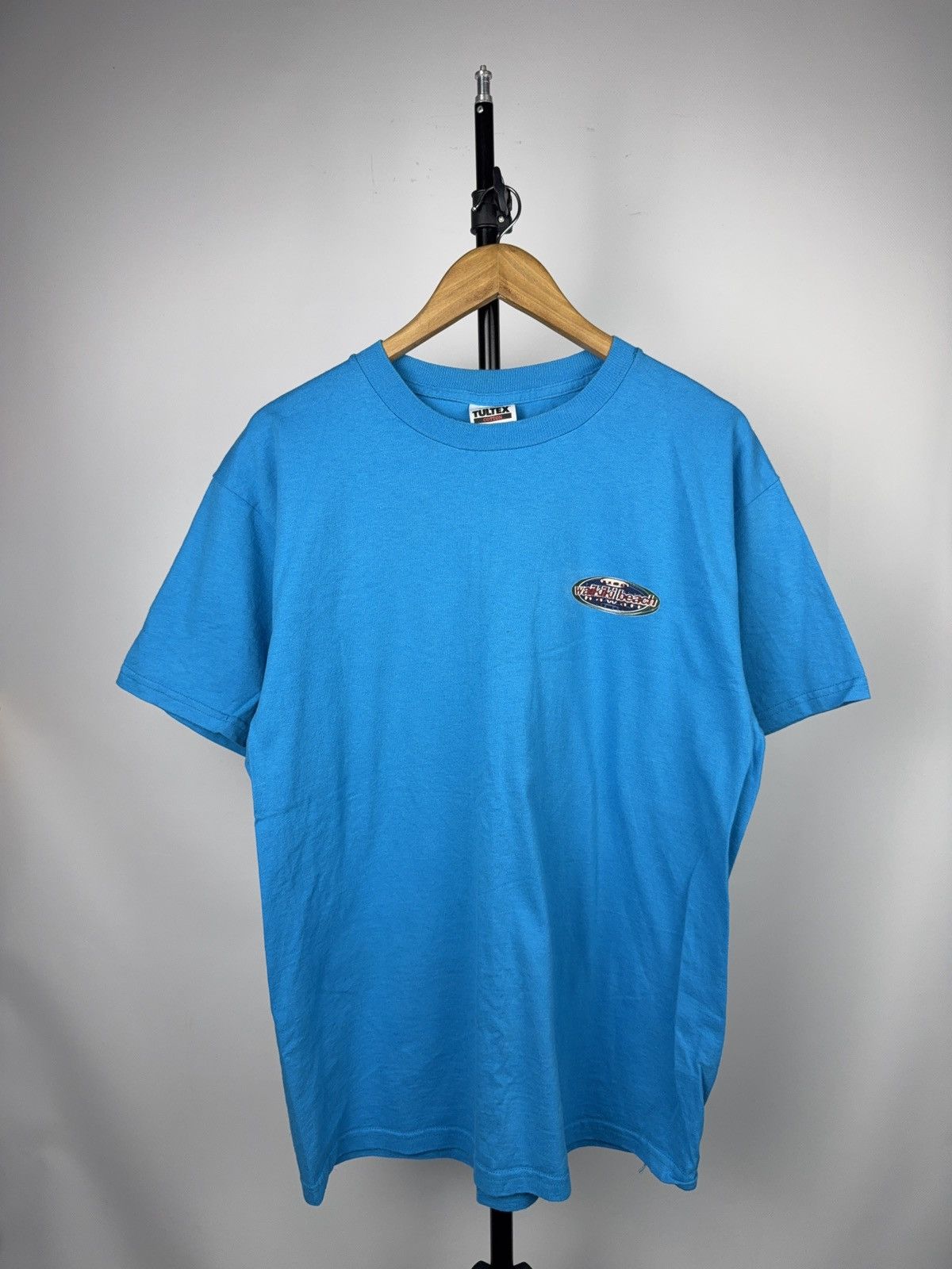 Vintage 1999 Waikiki Beach Hawaii Surf Graphic T-Shirt Tultex L Blue Size US L / EU 52-54 / 3 - 1 Thumbnail