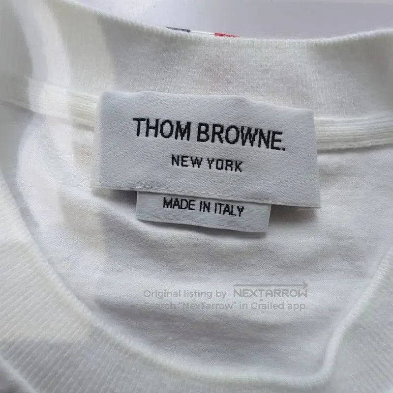 Thom Browne Thom Browne Women's White Cotton T-Shirt . Size S / US 4 / IT 40 - 4 Thumbnail