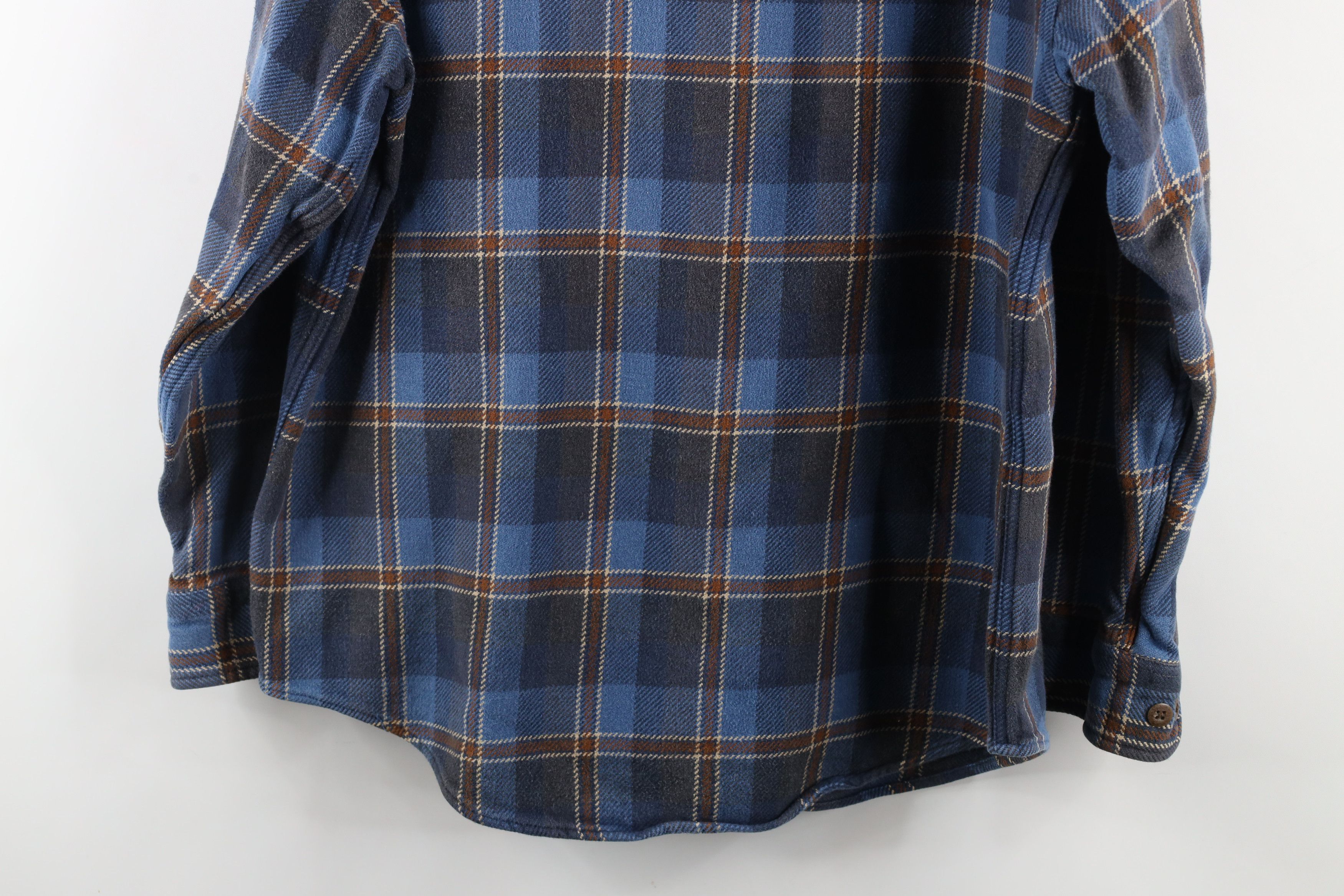 Vintage Vintage 90s Streetwear Heavyweight Button Shirt Plaid Size US L / EU 52-54 / 3 - 8 Thumbnail