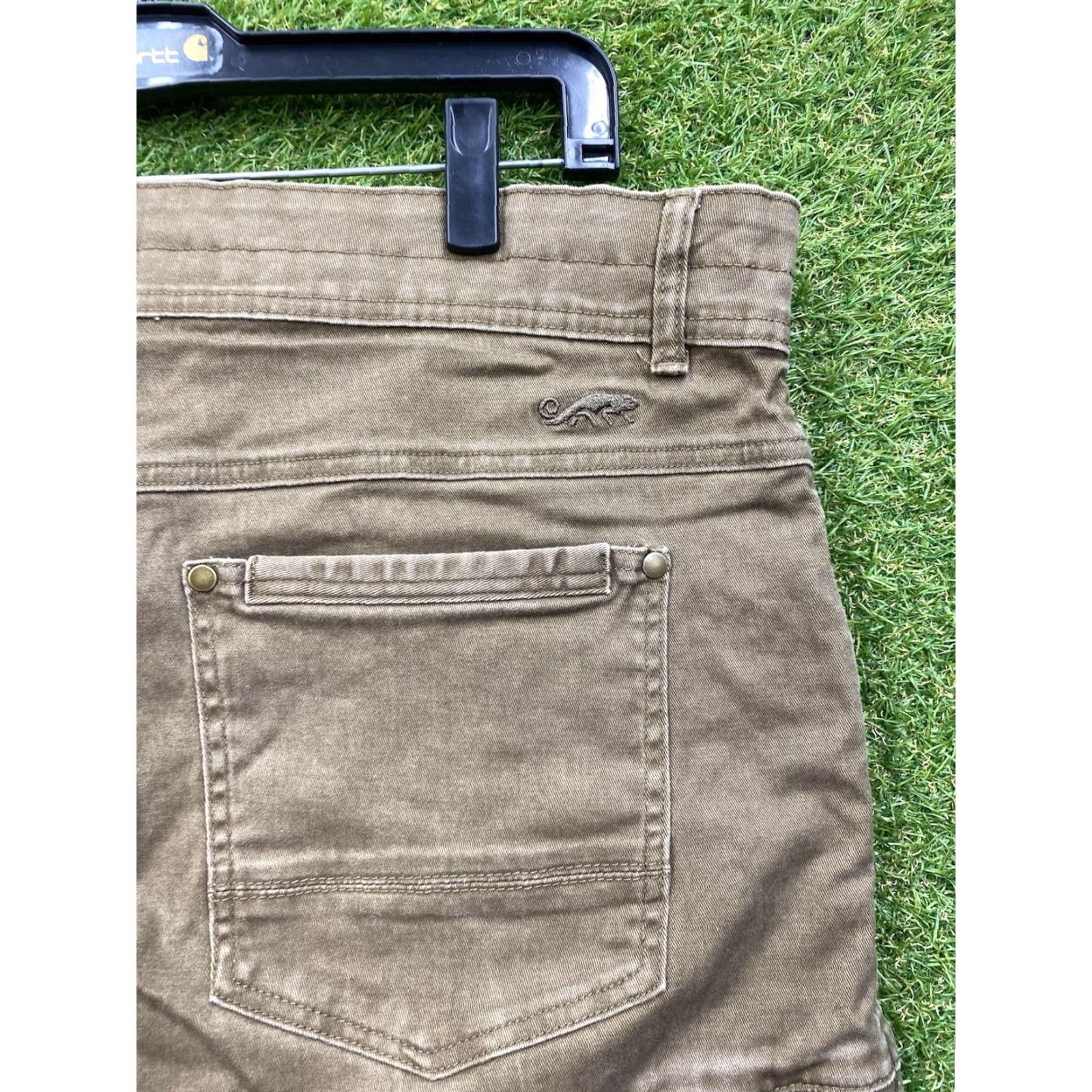 Vintage Natural Gear Hunting Pants Mens 40x32 Cargo Lightweight Ripstop Workwear Beige Cotton Polyester Relaxed Straight Cargo Pocket Logo 40 in Size US 40 / EU 56 - 7 Thumbnail