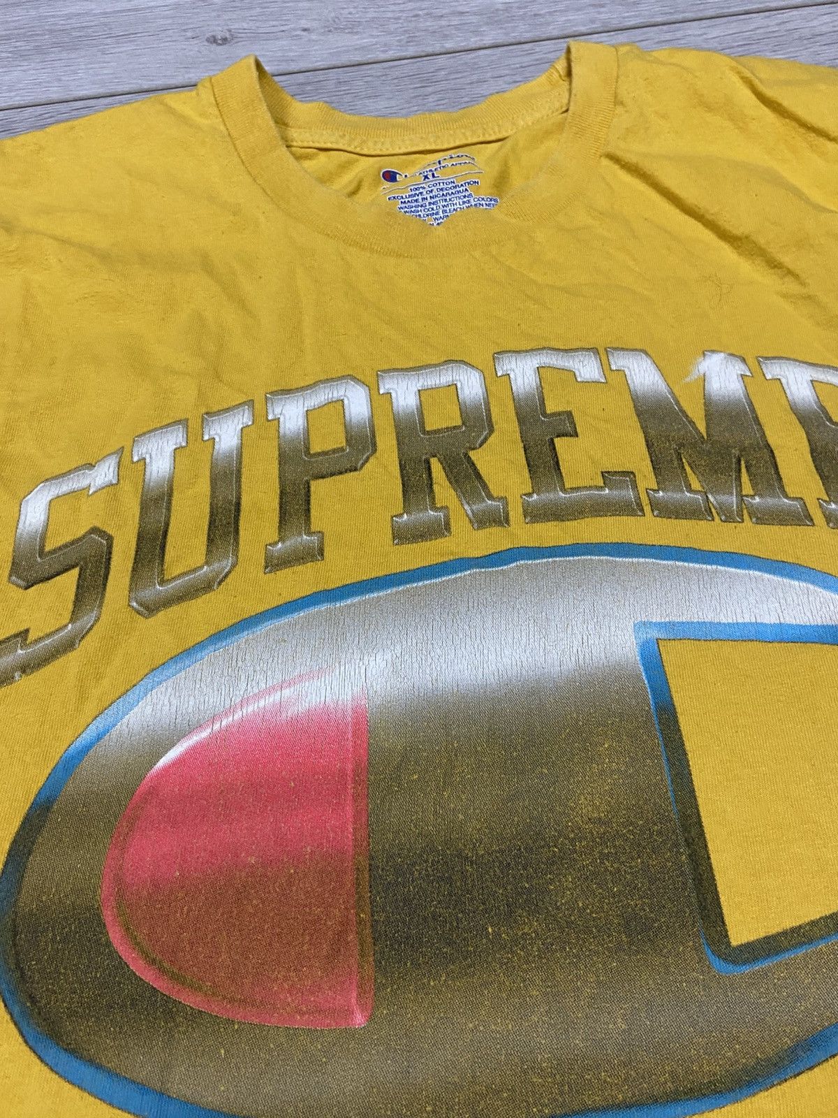 Champion × Supreme Champion Supreme Chrome Tee Size US XL / EU 56 / 4 - 5 Thumbnail