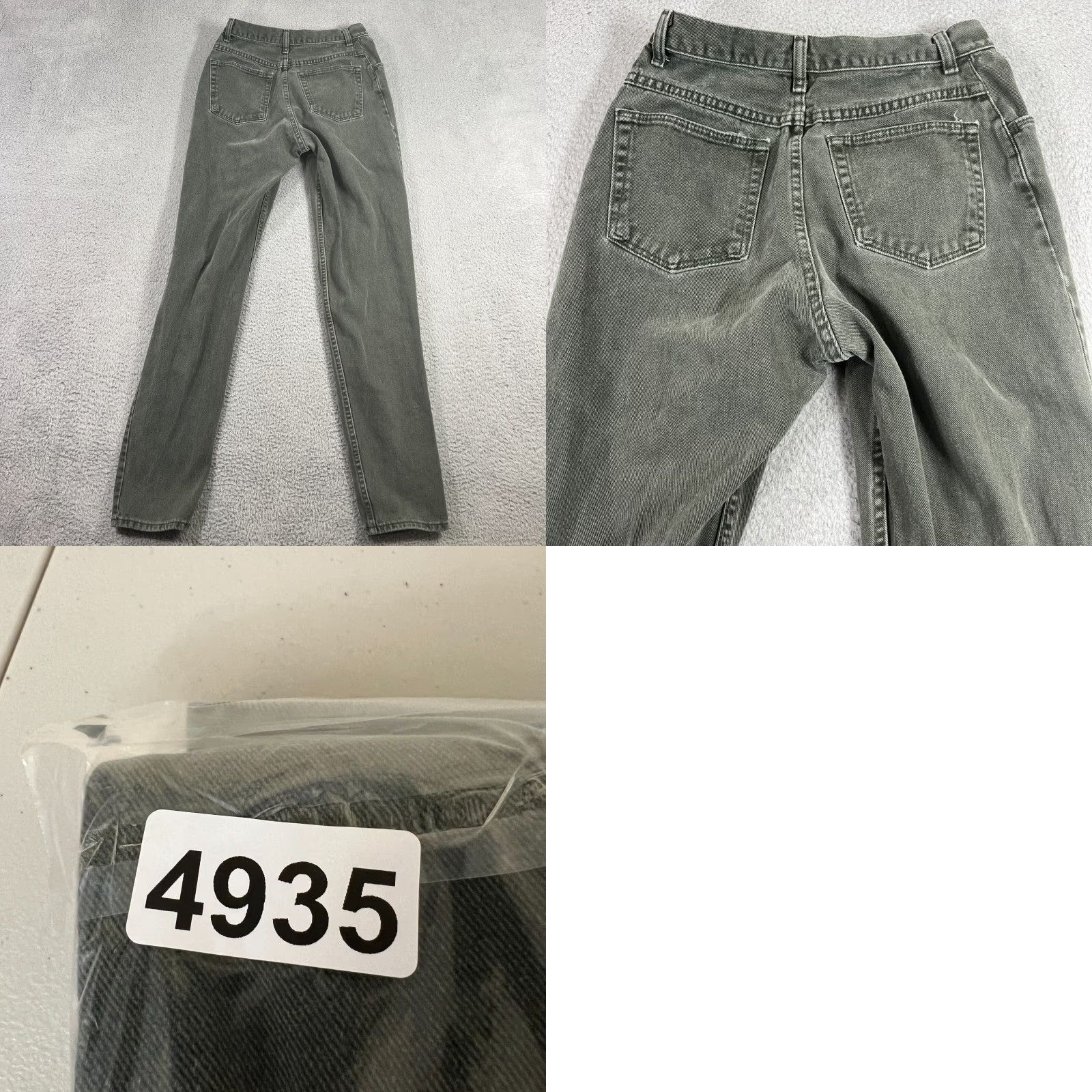 Wrangler VINTAGE Wrangler Jeans 10 27x33 Green High Rise Straight 80s Womens Size 32" / US 10 / IT 46 - 8 Thumbnail