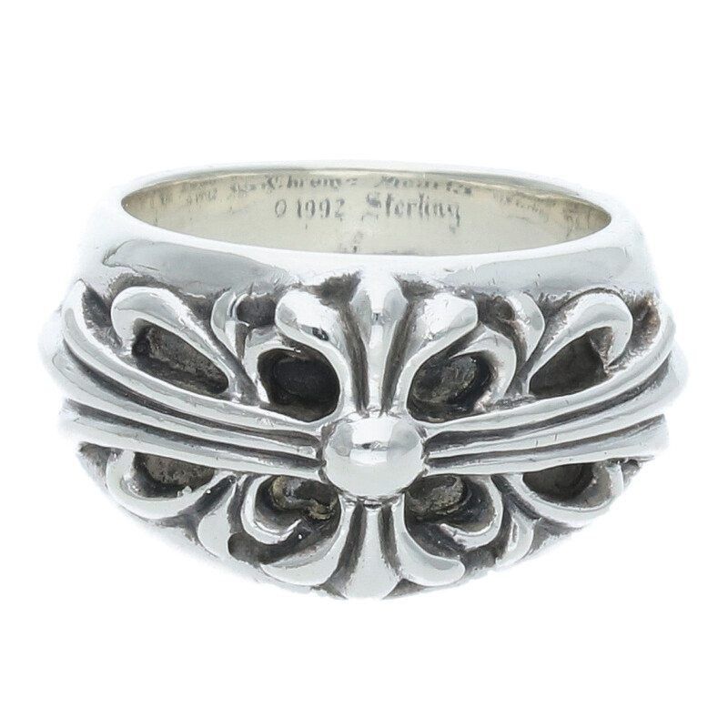 Chrome Hearts Chrome Hearts Floral Cloth Silver Ring Size ONE SIZE - 1 Thumbnail