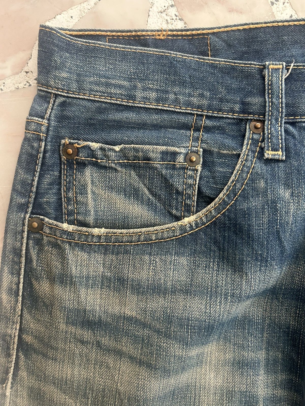 Levi's Levis 501 Japan Made Ripped Jeans Vintage Denim Size US 31 - 5 Thumbnail