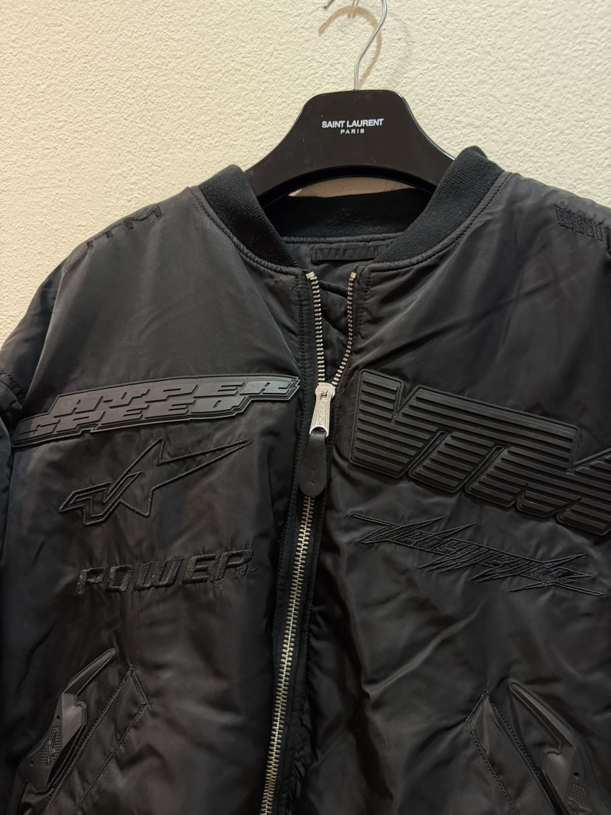 Vetements VTM Blackout Racing Bomber Jacket S Size US XL / EU 56 / 4 - 7 Thumbnail