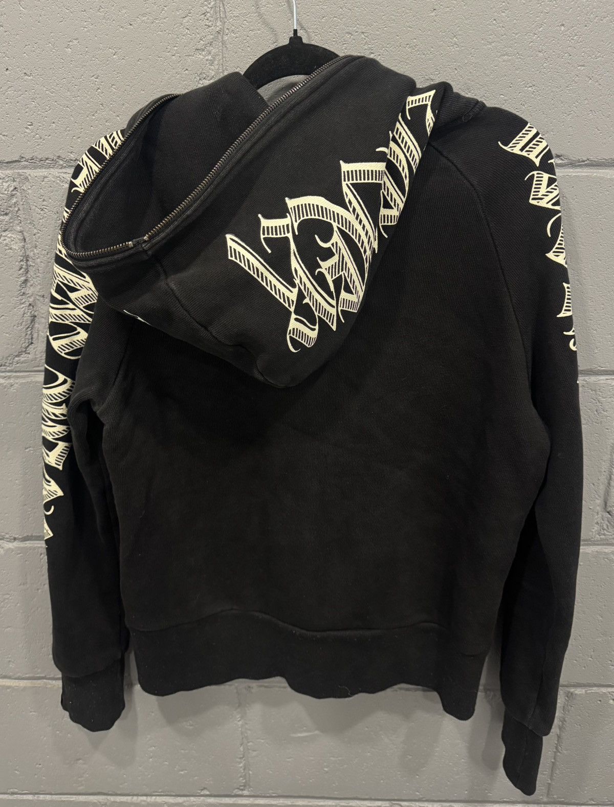 Other Never Angel Logo Full Zip in Washed Black Size US M / EU 48-50 / 2 - 2 Thumbnail