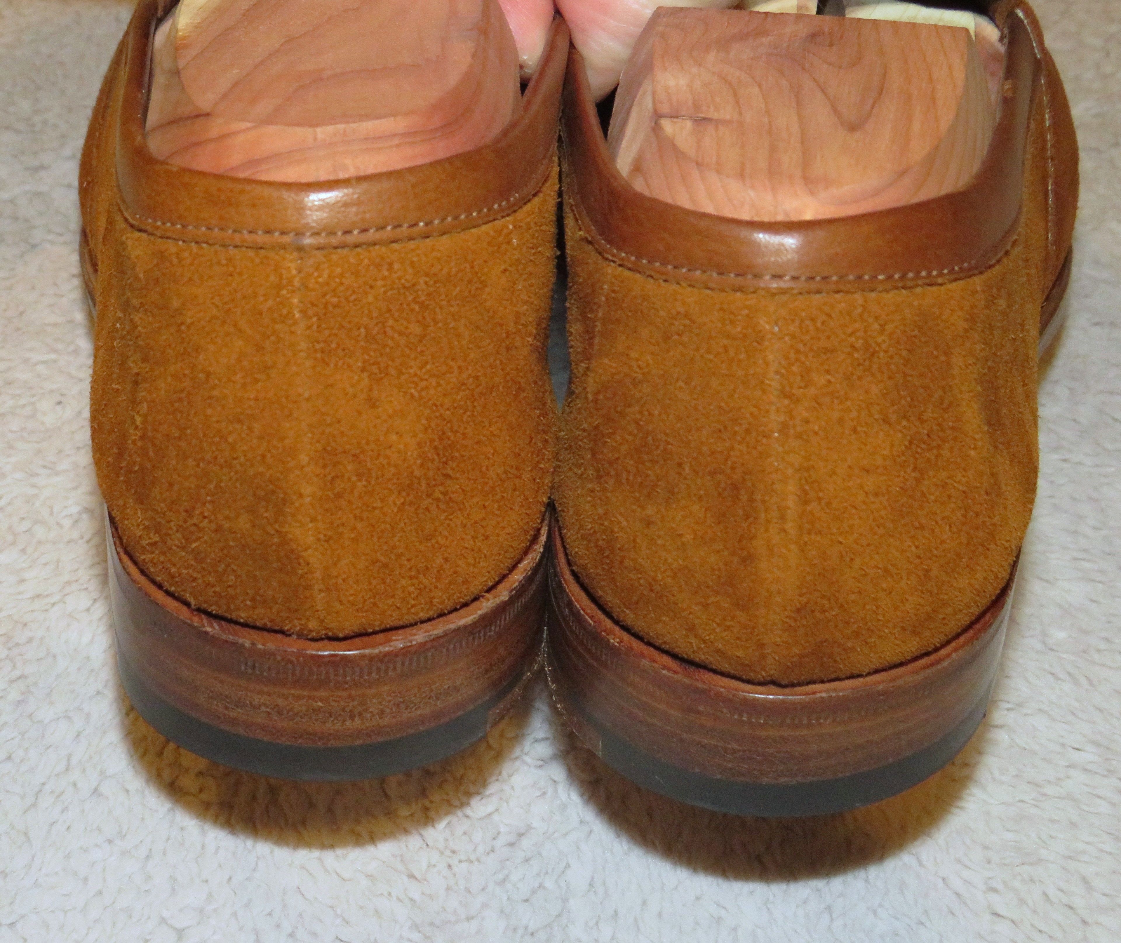 Edward Green Buckingham Tobacco Suede Unlined Loafers 8E Size US 8 / EU 41 - 8 Thumbnail