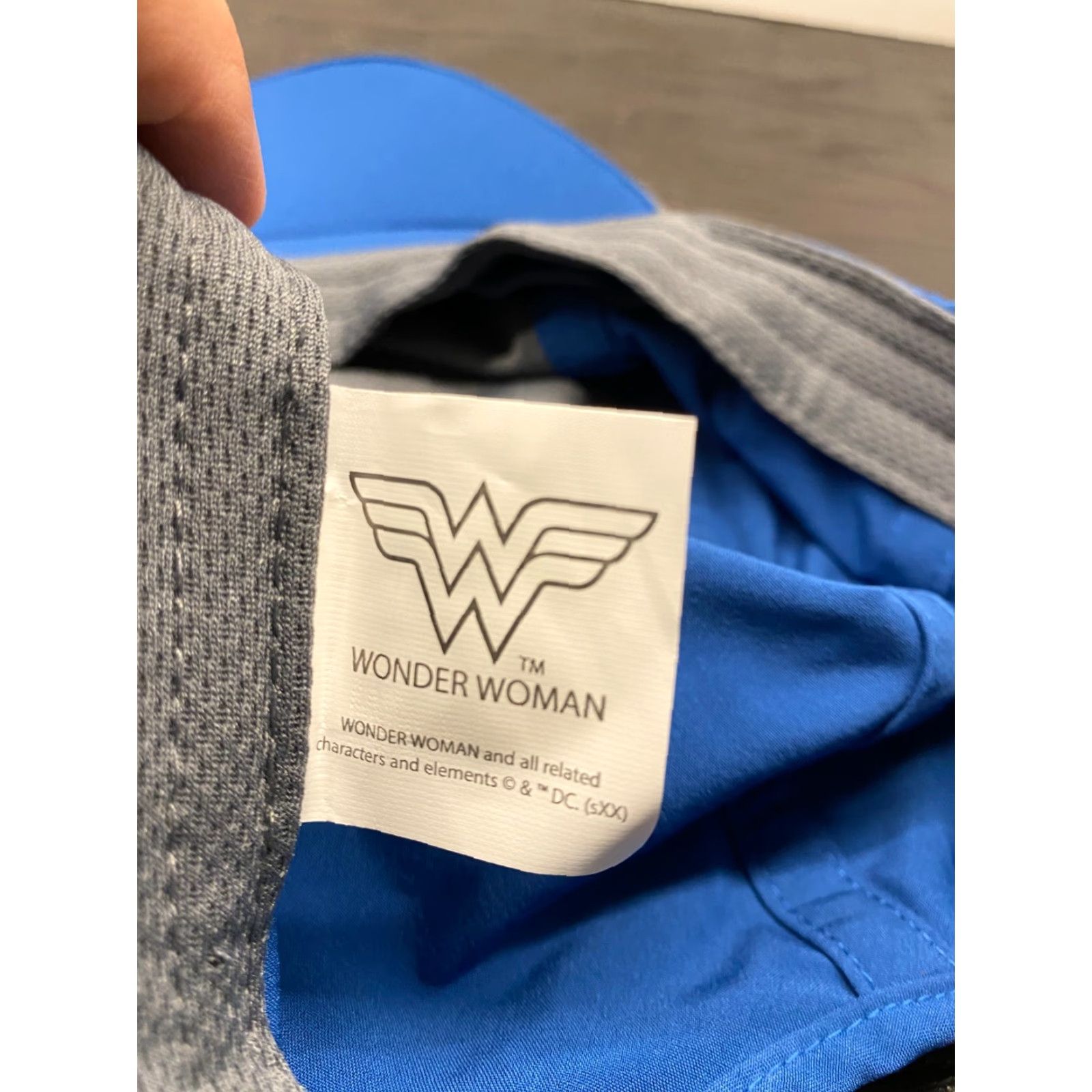DC Comics Wonder Woman Hat Adult One Size Adjustable Blue DC Comics Baseball Cap Lightweight Lightweight? Size ONE SIZE - 7 Thumbnail