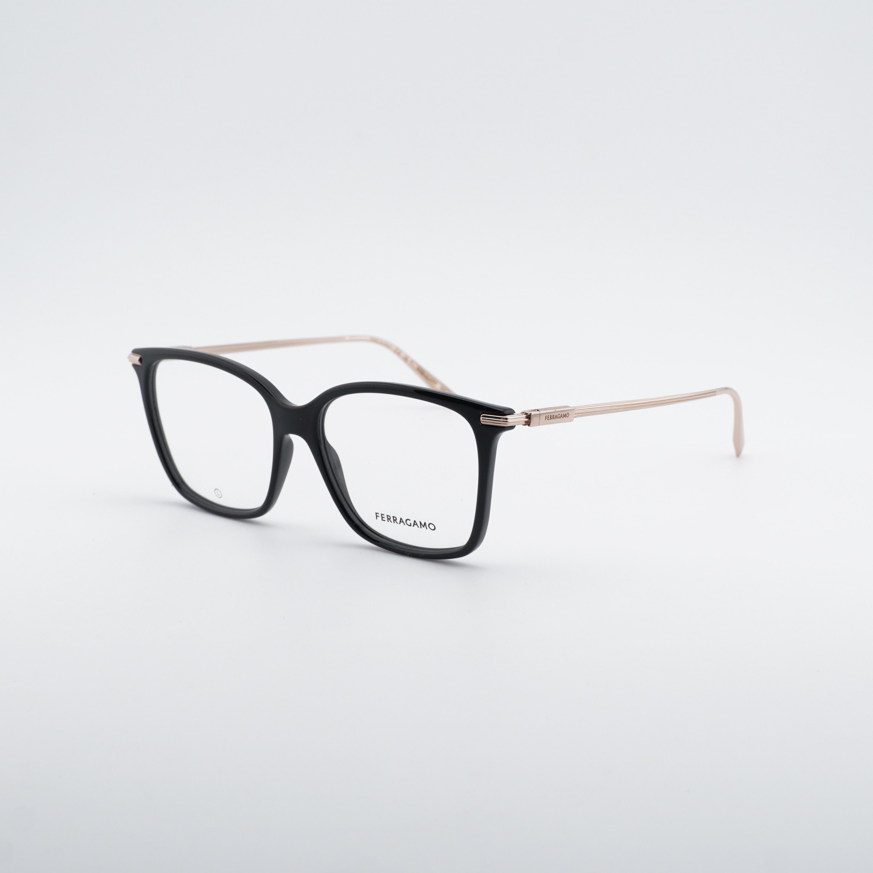 Salvatore Ferragamo Salvatore Ferragamo SF2992 001 Eyeglasses Black 53mm Square Size ONE SIZE - 1 Thumbnail