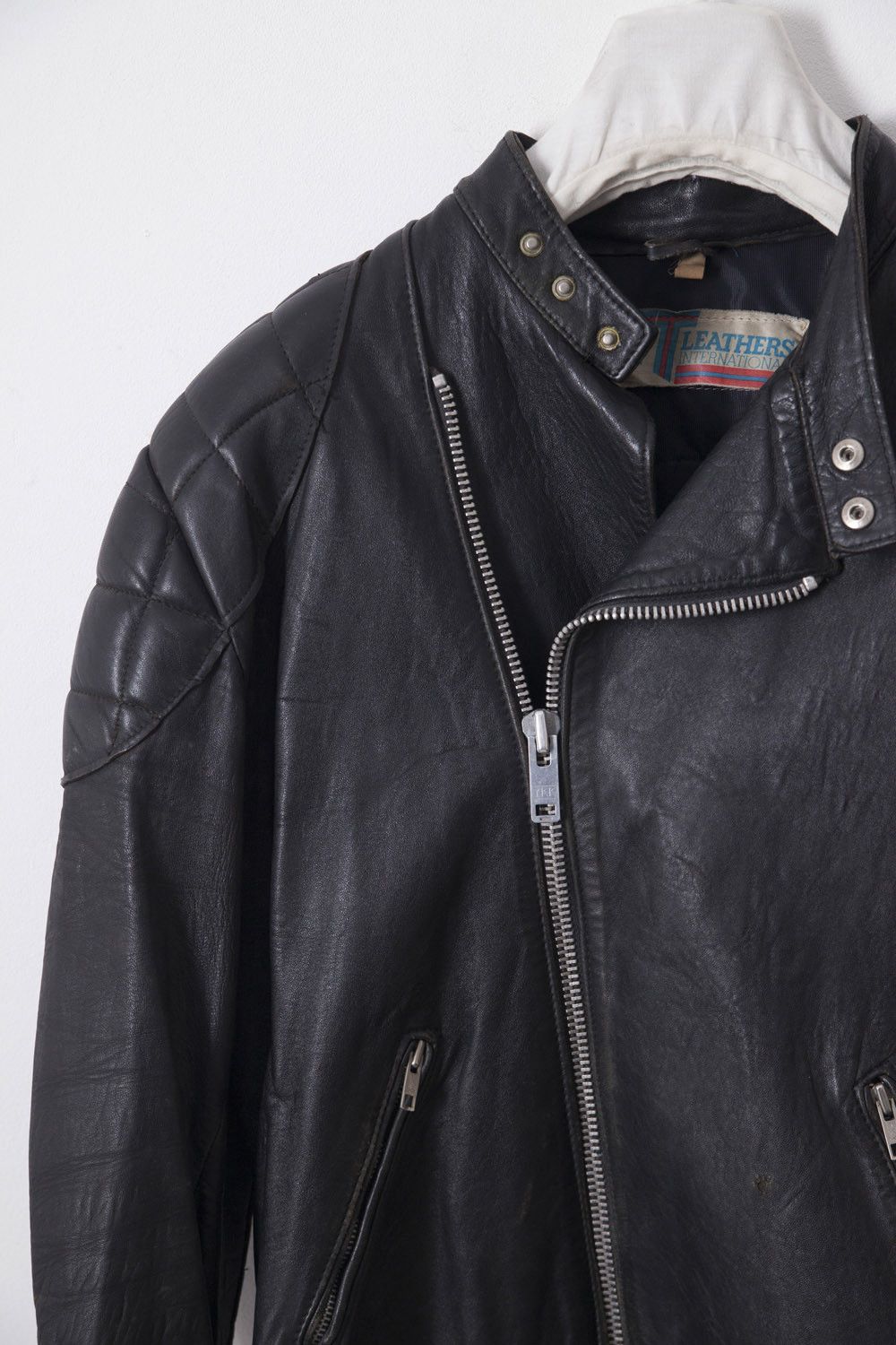 Vintage 1980's leather biker jacket Size US S / EU 44-46 / 1 - 2 Thumbnail