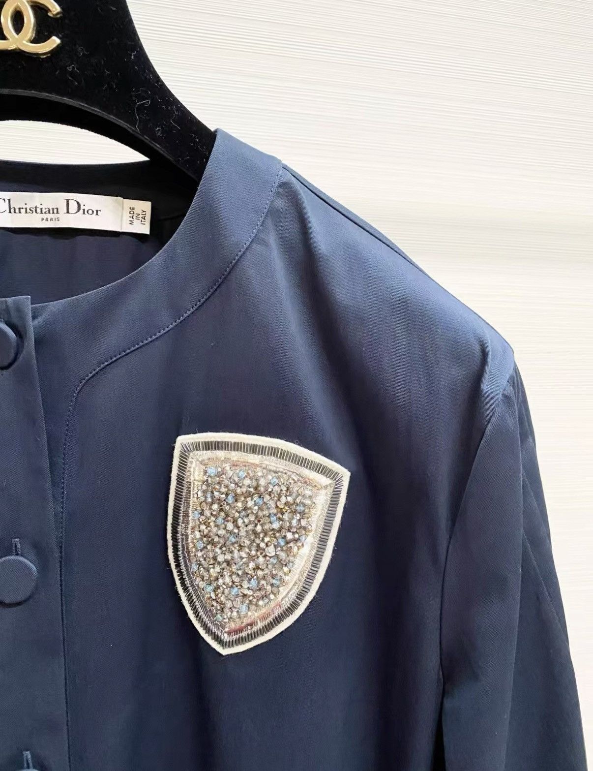 Dior Dior Classic Blue Badge Shirt Dress J33 Size S / US 4 / IT 40 - 4 Thumbnail