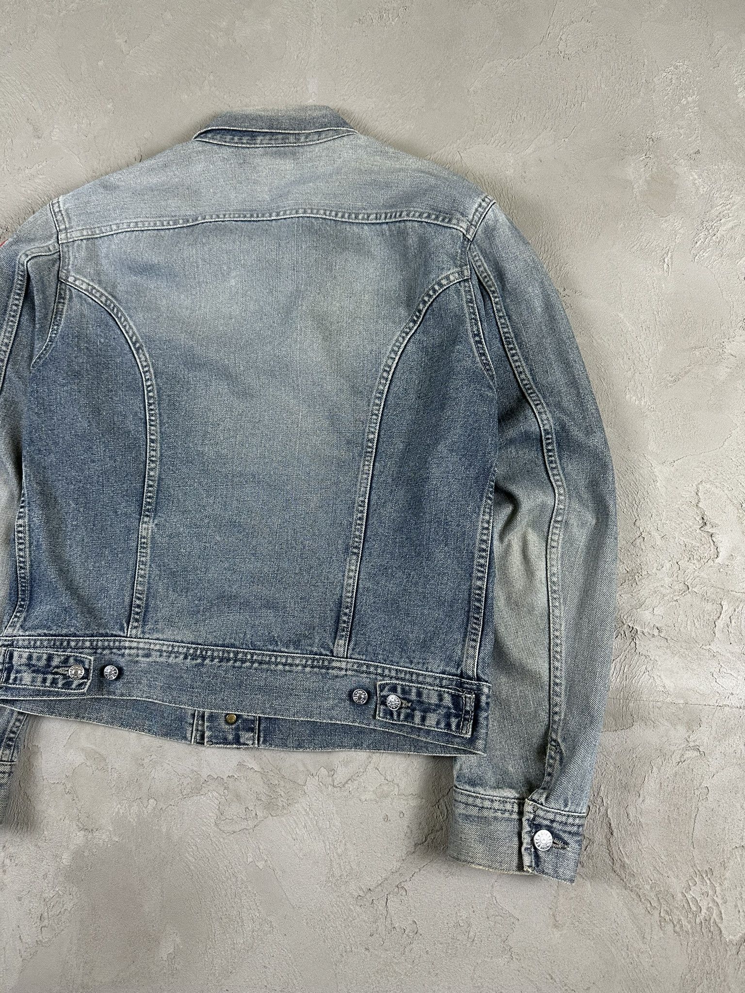 Diesel Vintage Y2k Diesel Faded Washed Denim Trucker Jacket 00s Size US M / EU 48-50 / 2 - 14 Thumbnail