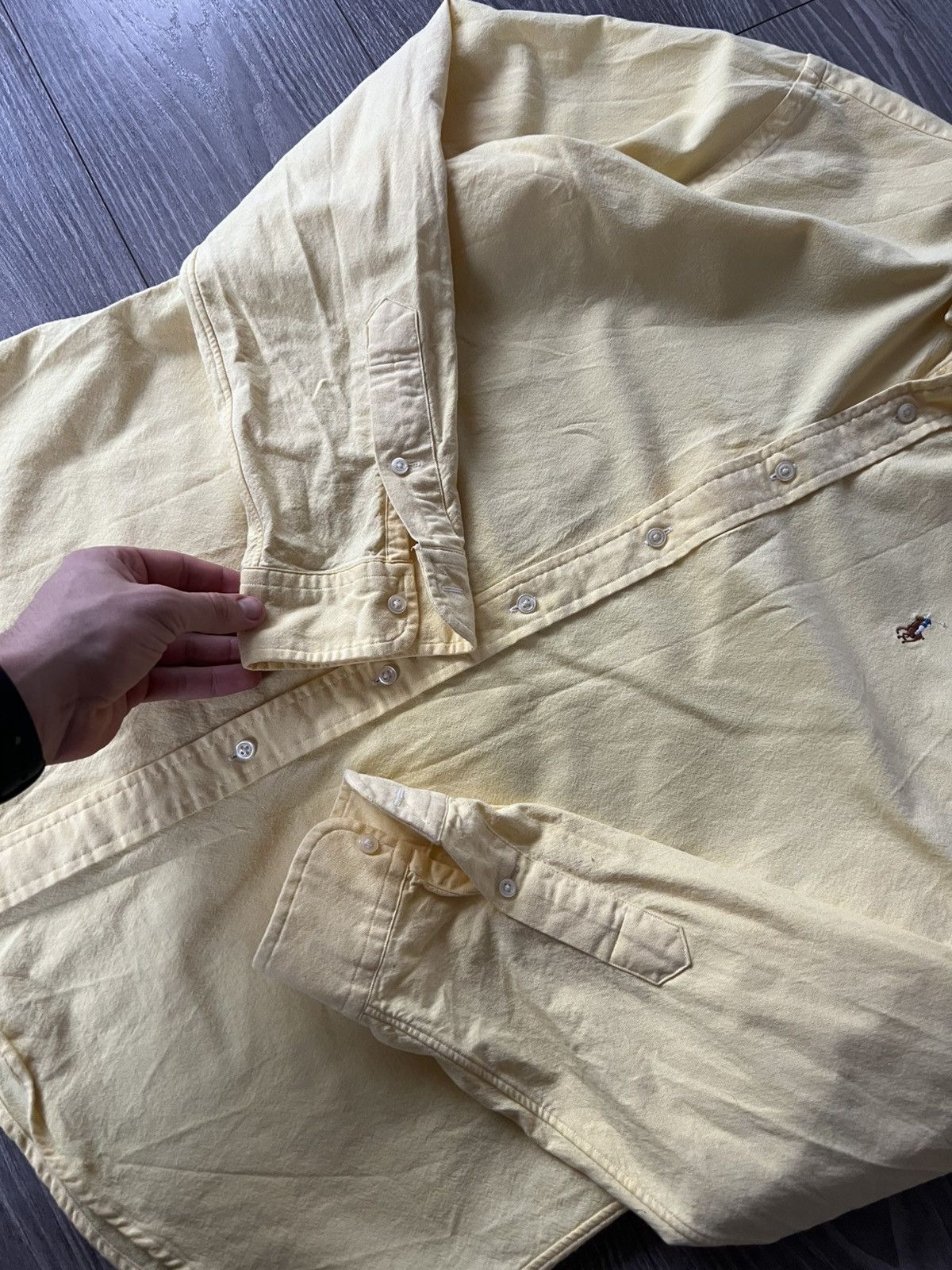 Polo Ralph Lauren × Ralph Lauren ‼️Polo Ralph Lauren RRL Multicolor Logo Lemon Shirt‼️ Size US XL / EU 56 / 4 - 12 Thumbnail