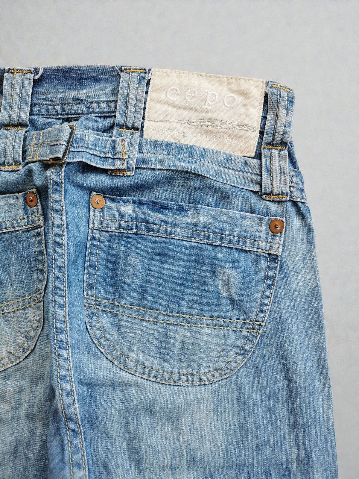 FCUK Cepo Baggy Wide Leg Carpenter Jeans STYLE FCUK Size US 27 - 6 Thumbnail