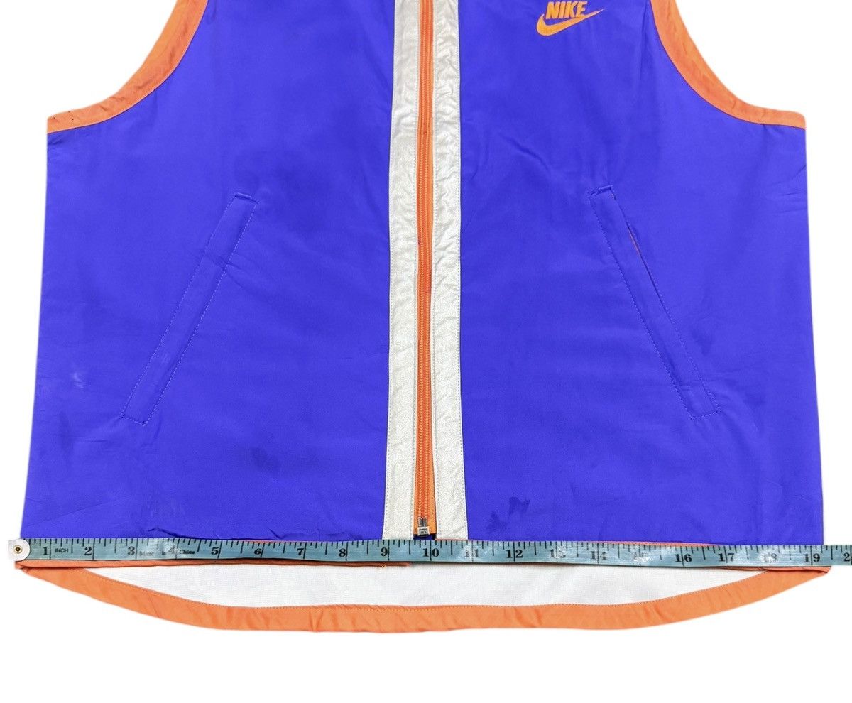 Nike Vtg🌟y2k Nike Multicolor Vest Zipper Jacket Made In Japan Size 40L - 9 Thumbnail
