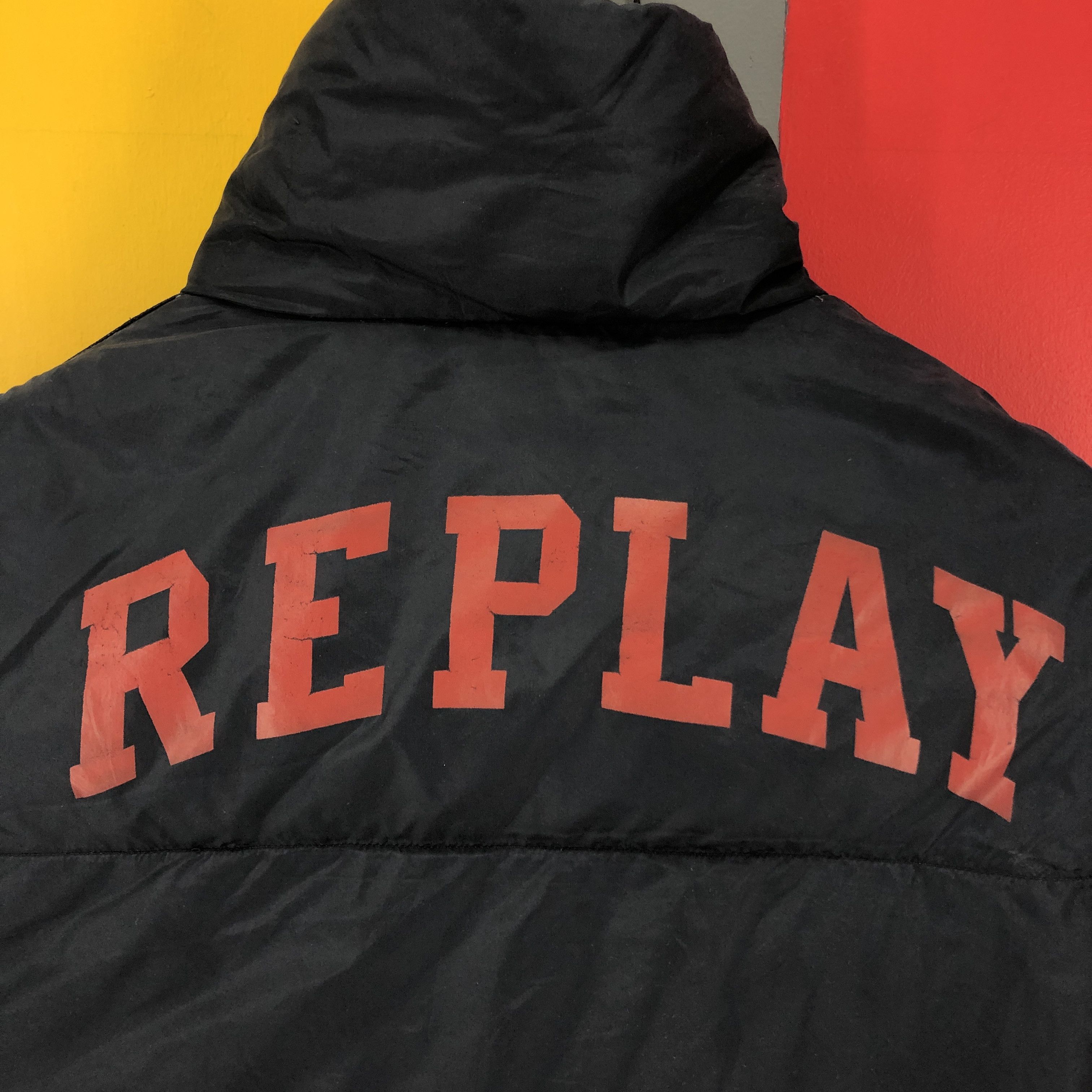 Replay REPLAY Puffer Jacket Big Spellout #0995/AI Size US L / EU 52-54 / 3 - 2 Thumbnail