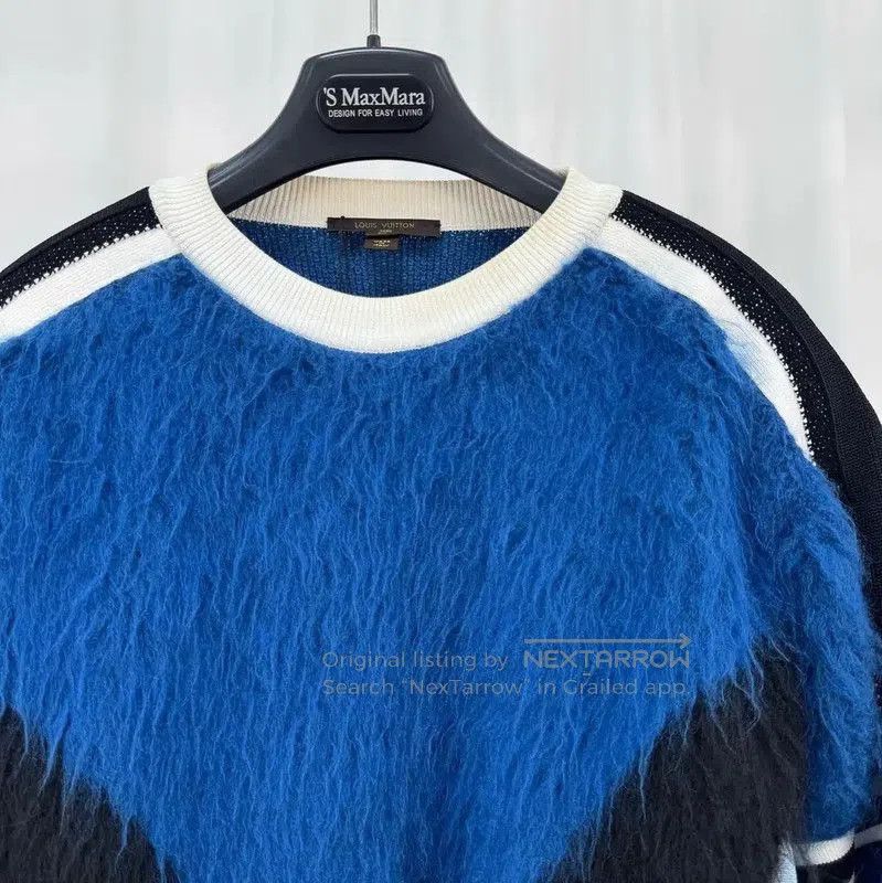 Louis Vuitton Louis Vuitton M Size Blue Mohair Sweater . Size M / US 6-8 / IT 42-44 - 3 Thumbnail
