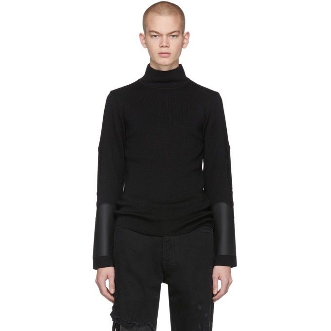 1017 ALYX 9SM × Alyx 🔥A/W19 1017 Alyx 9SM Black Outside Seam Merino Wool Sweater Size US XL / EU 56 / 4 - 1 Thumbnail