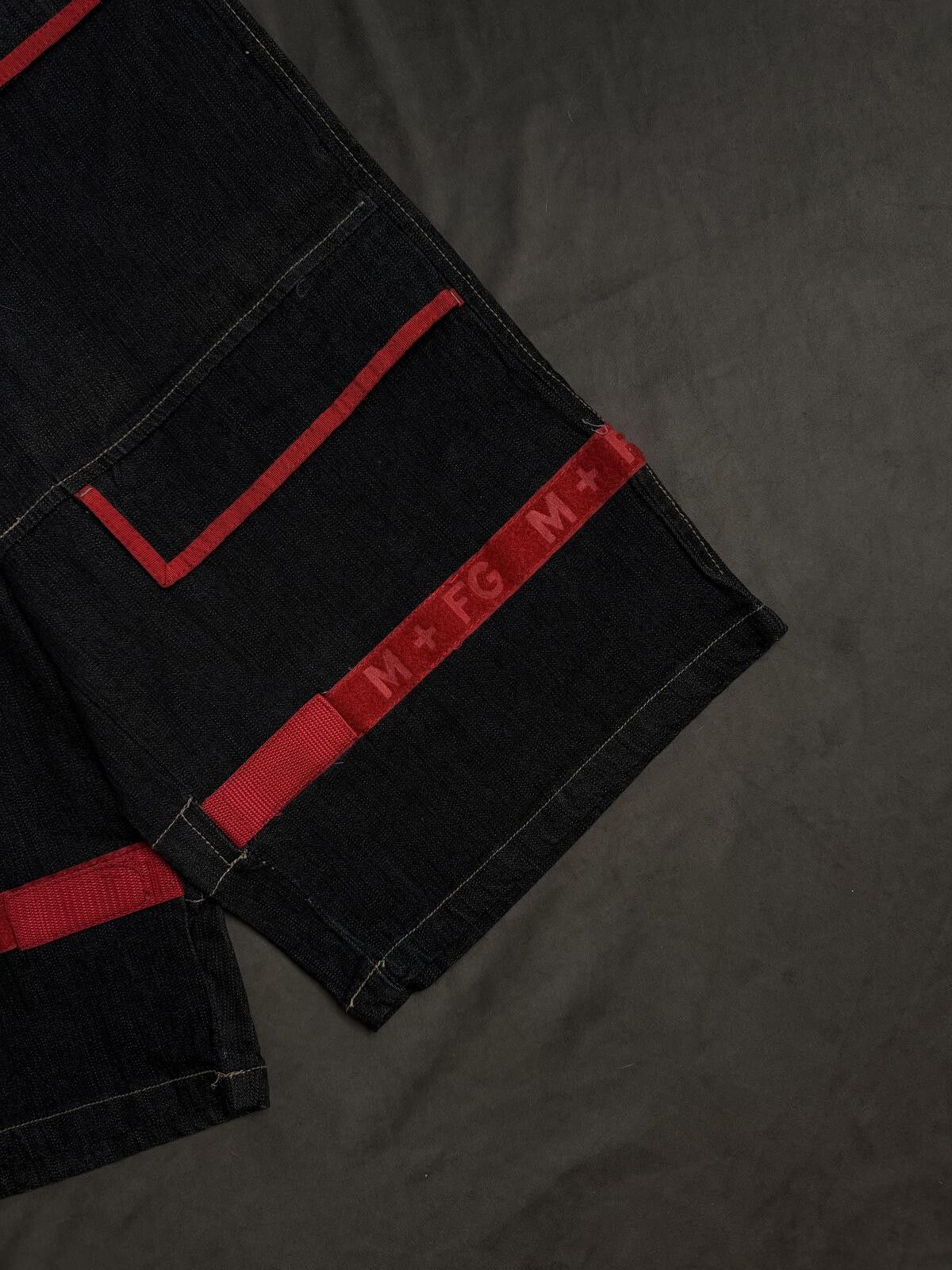Marithe + Francois Girbaud Vintage 90s Marithe Francois Girbaud Straps Baggy Shorts 32 Size US 32 / EU 48 - 3 Thumbnail